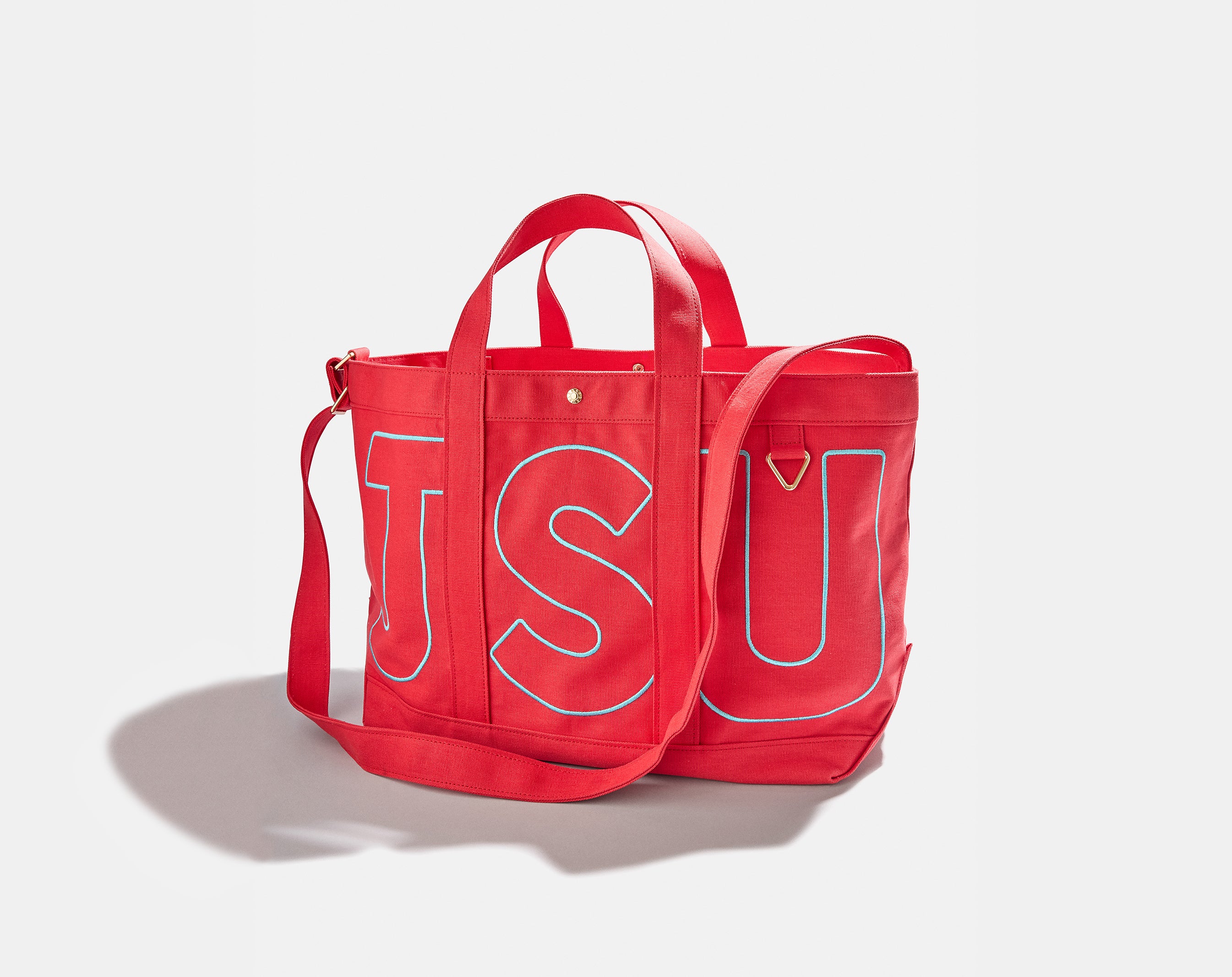 Custom Alpha Tote - Cherry Red-Blues Comming