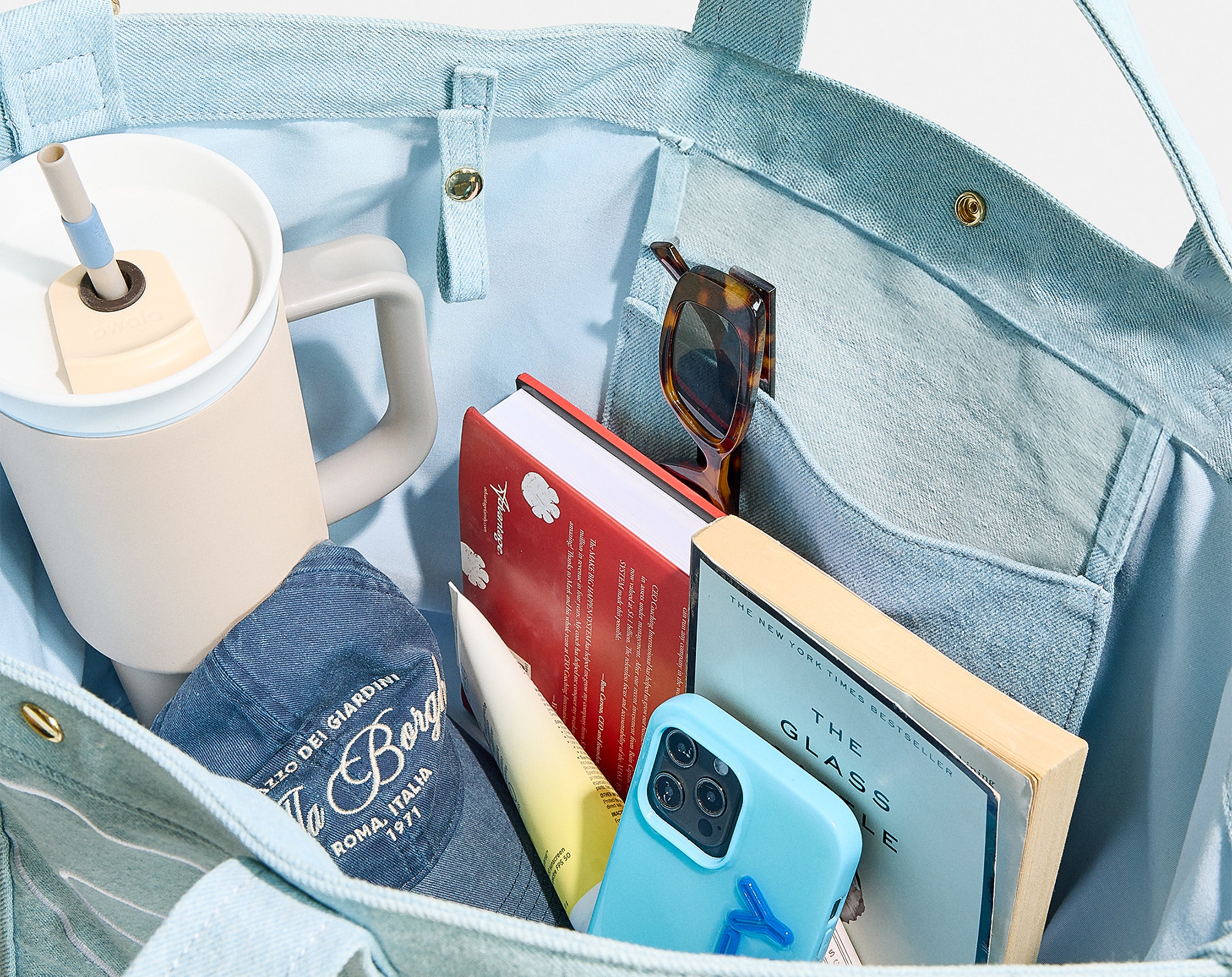 Custom Alpha Tote - Blue Denim-Blues Comming