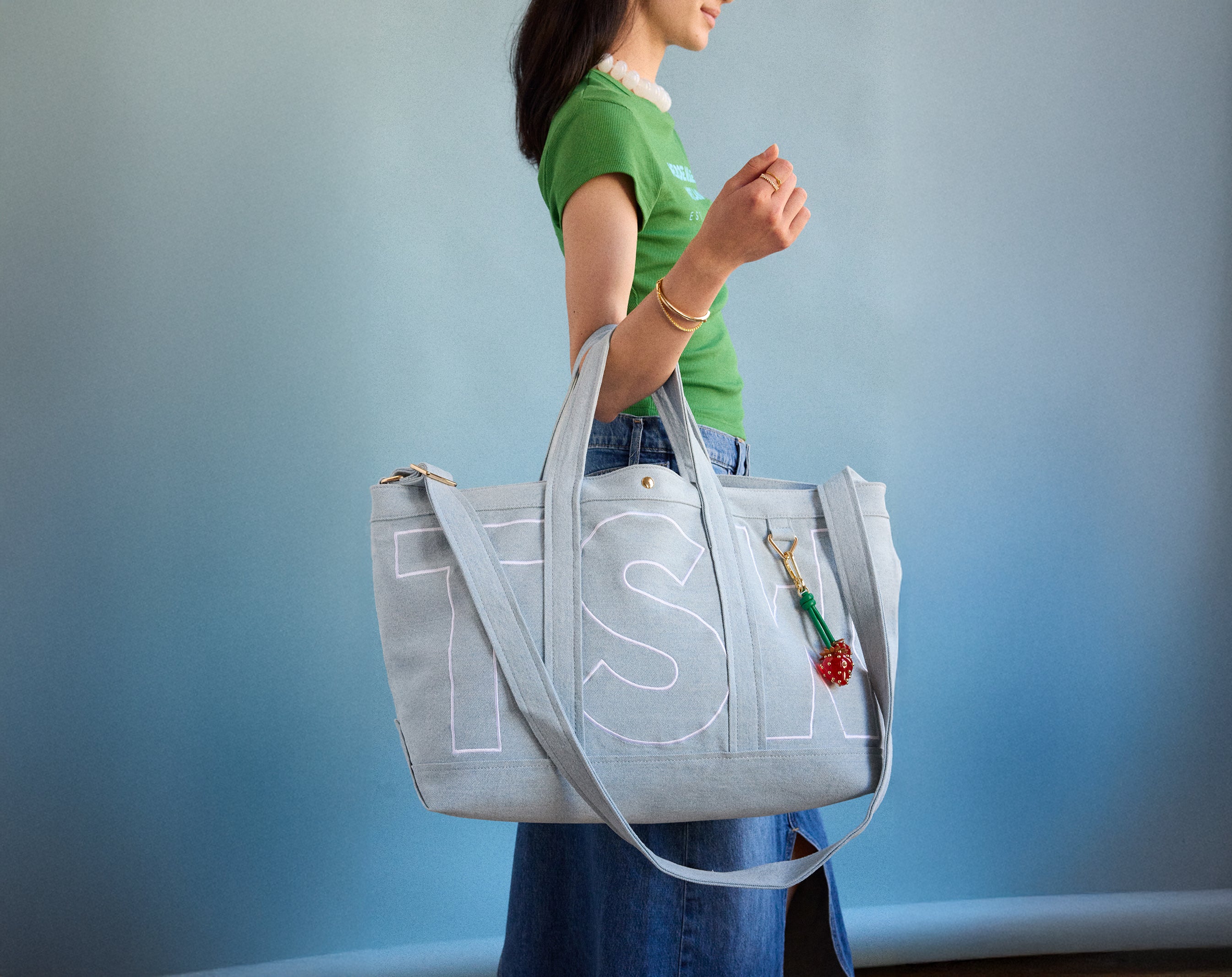 Custom Alpha Tote - Blue Denim-Blues Comming