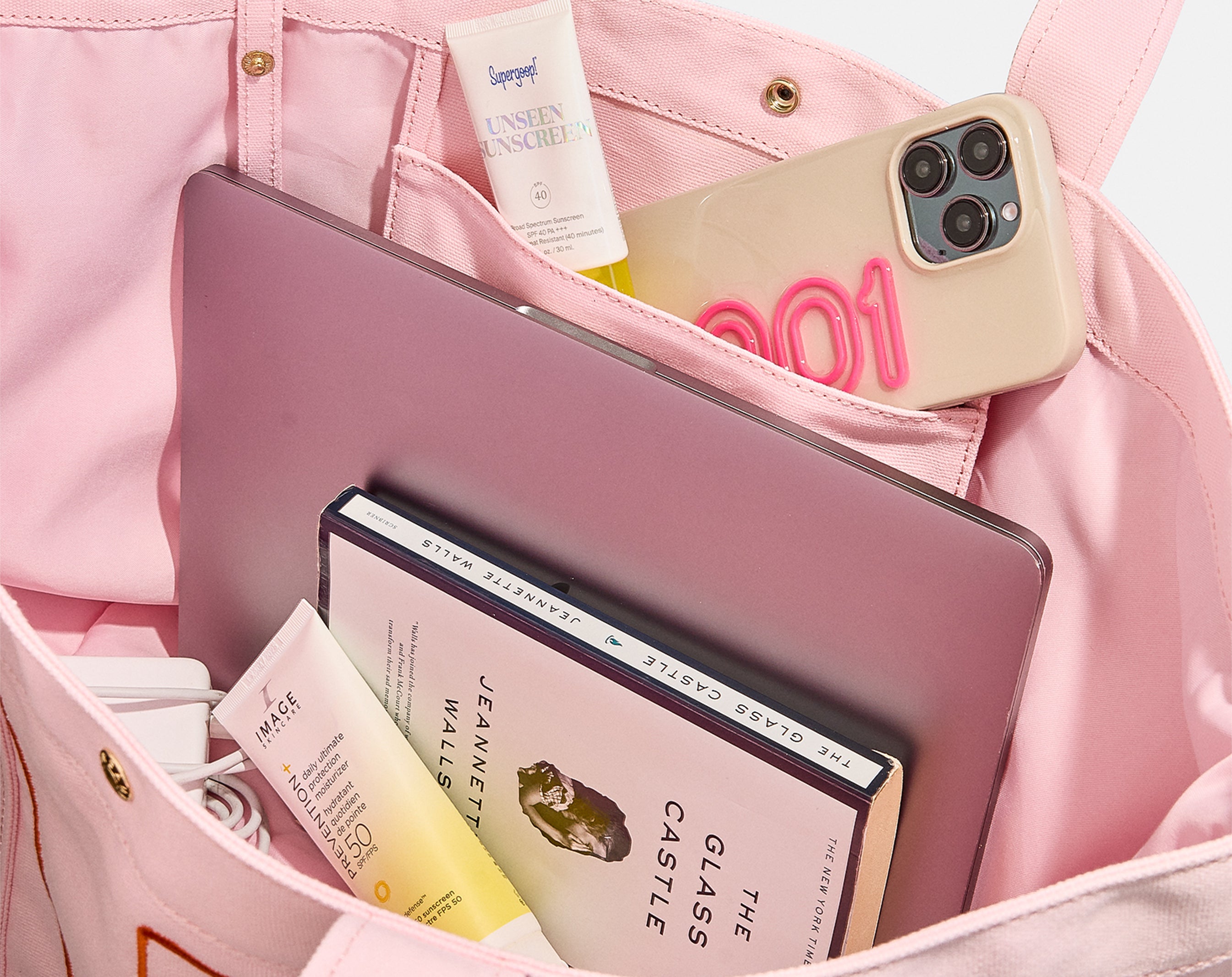 Custom Alpha Tote - Soft Pink-Blues Comming