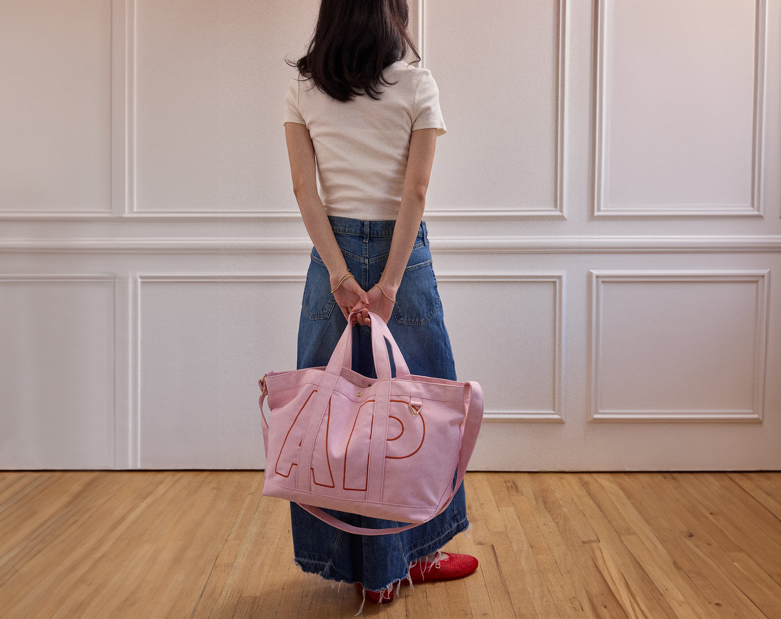 Custom Alpha Tote - Soft Pink-Blues Comming