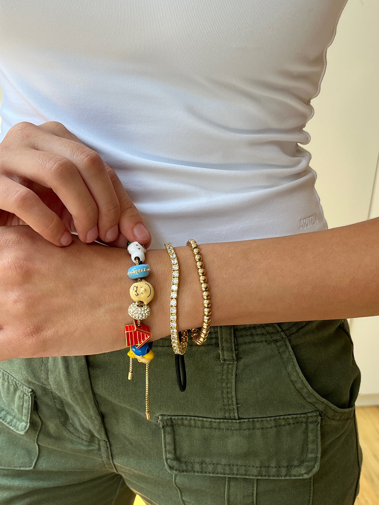 Peanuts Friends Forever Charm Bracelet - Peanuts Charm Bracelet-Blues Comming