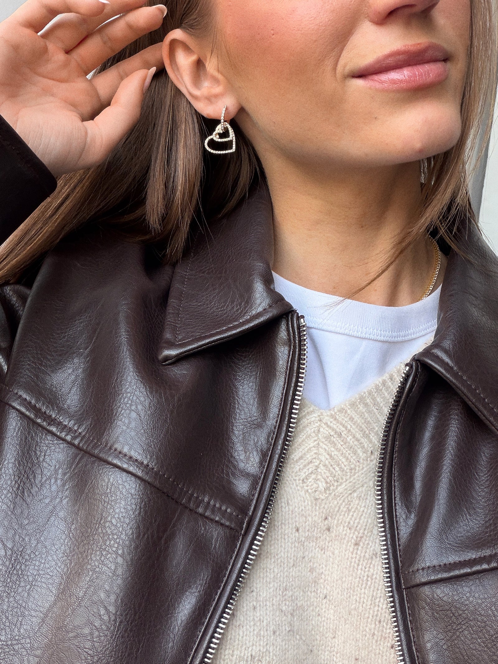 All My Heart Huggie Hoop - Gold/Pavé-Blues Comming