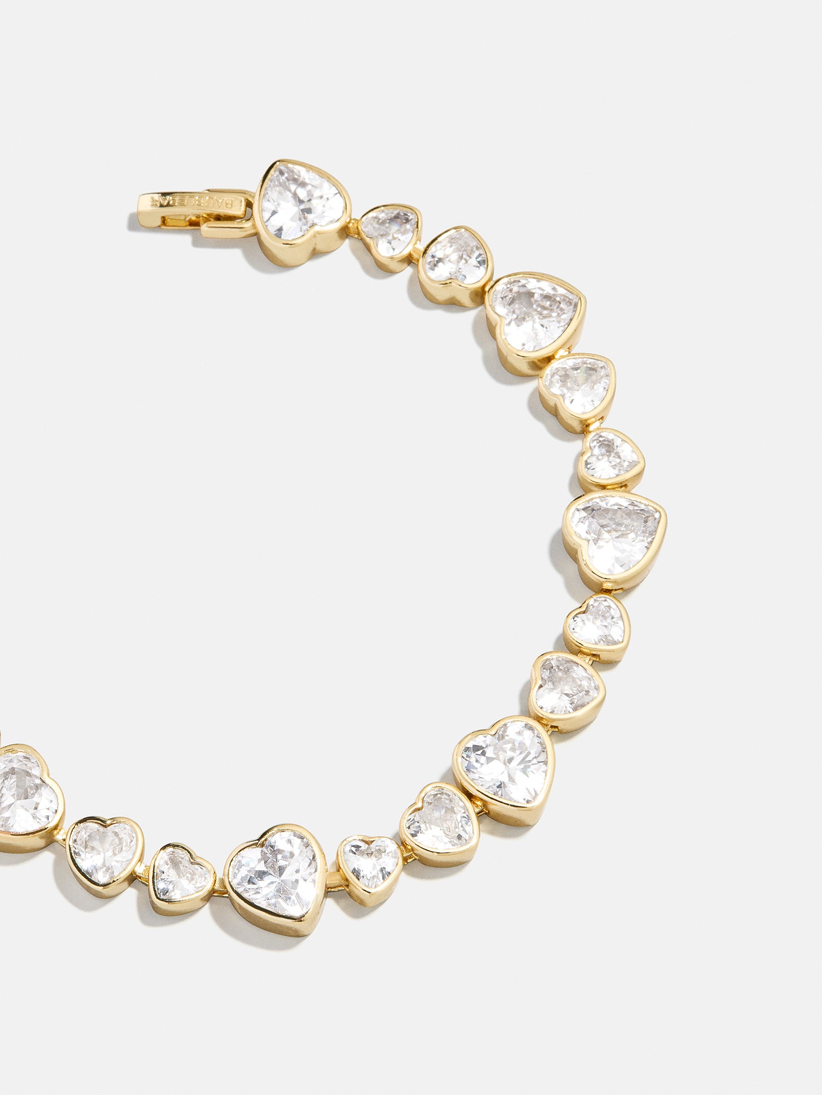 Zadie Heart Tennis Bracelet - Gold/Pavé-Blues Comming