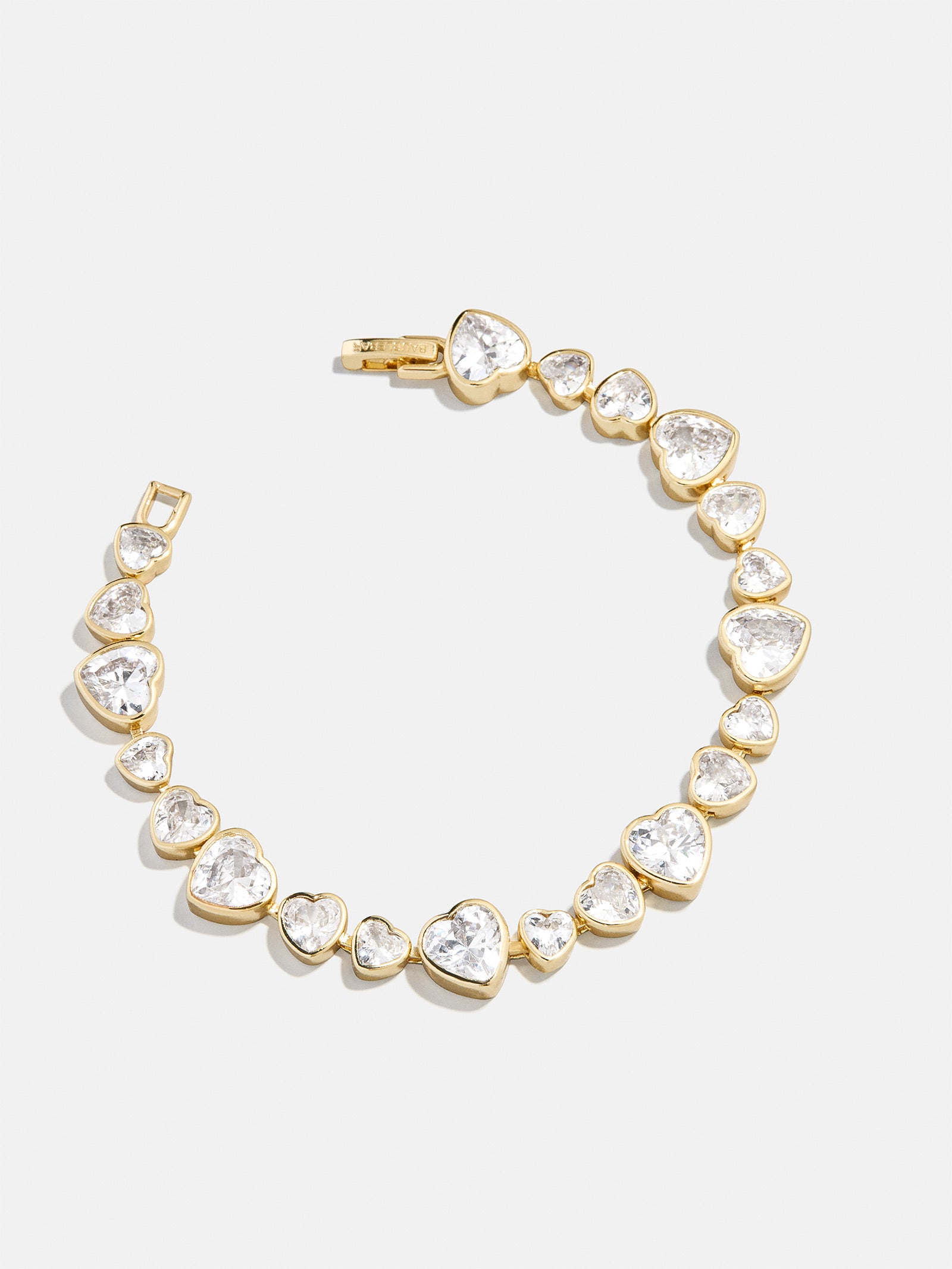 Zadie Heart Tennis Bracelet - Gold/Pavé-Blues Comming