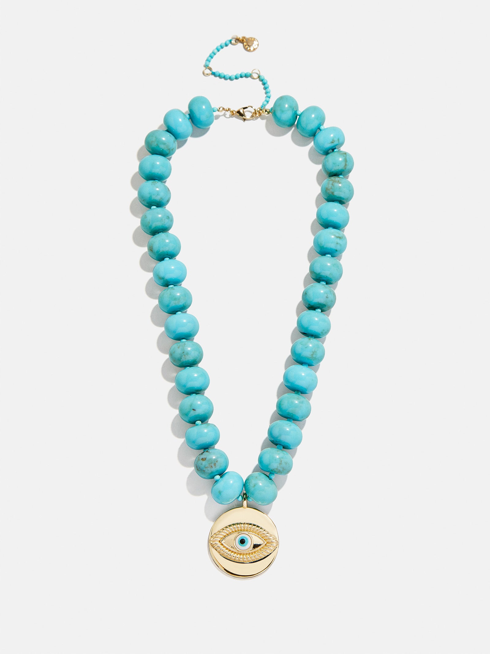Joan Semi-Precious Evil Eye Necklace - Gold/Turquoise-Blues Comming