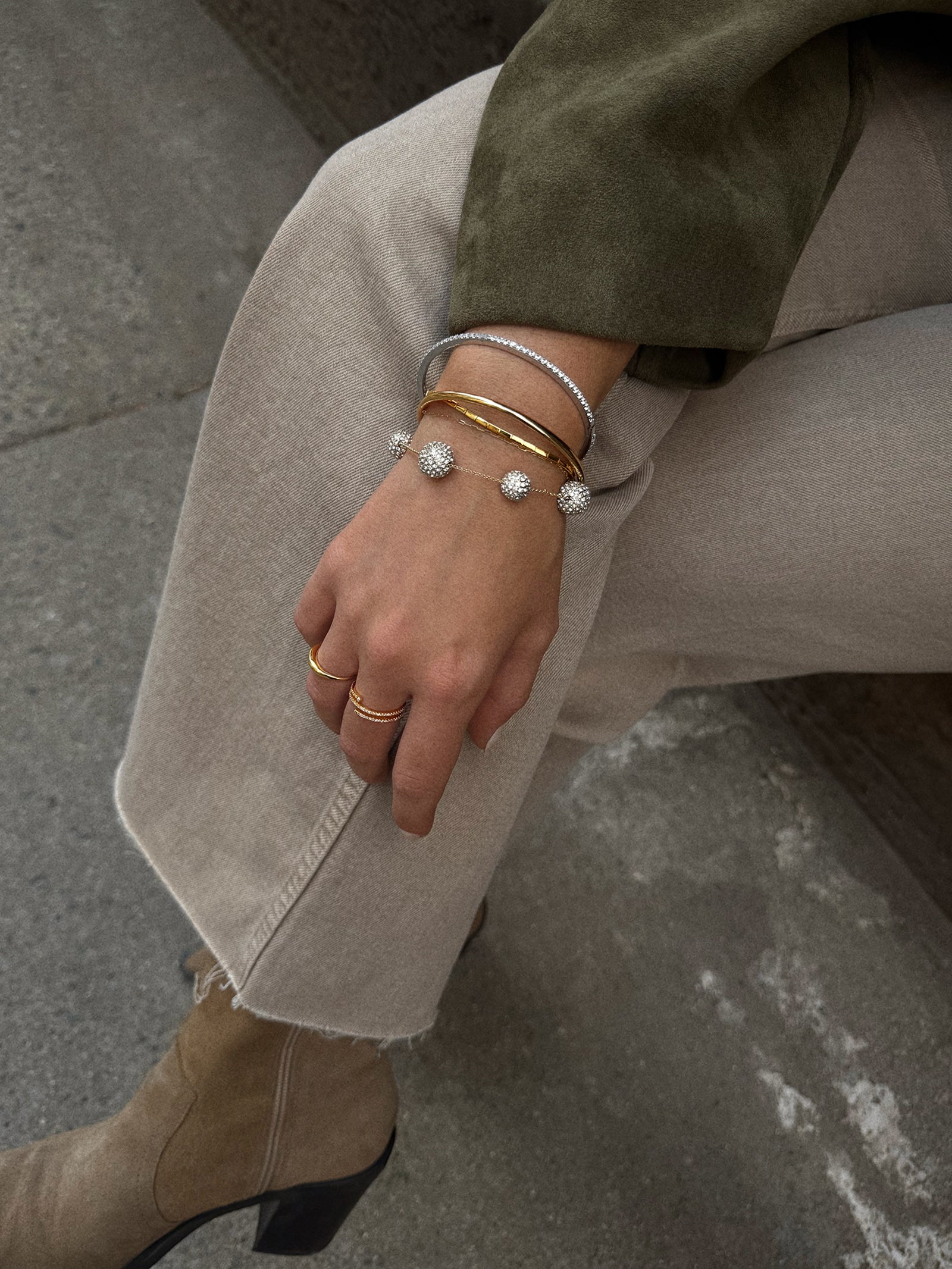 Blair Bracelet - Gold/Pavé-Blues Comming