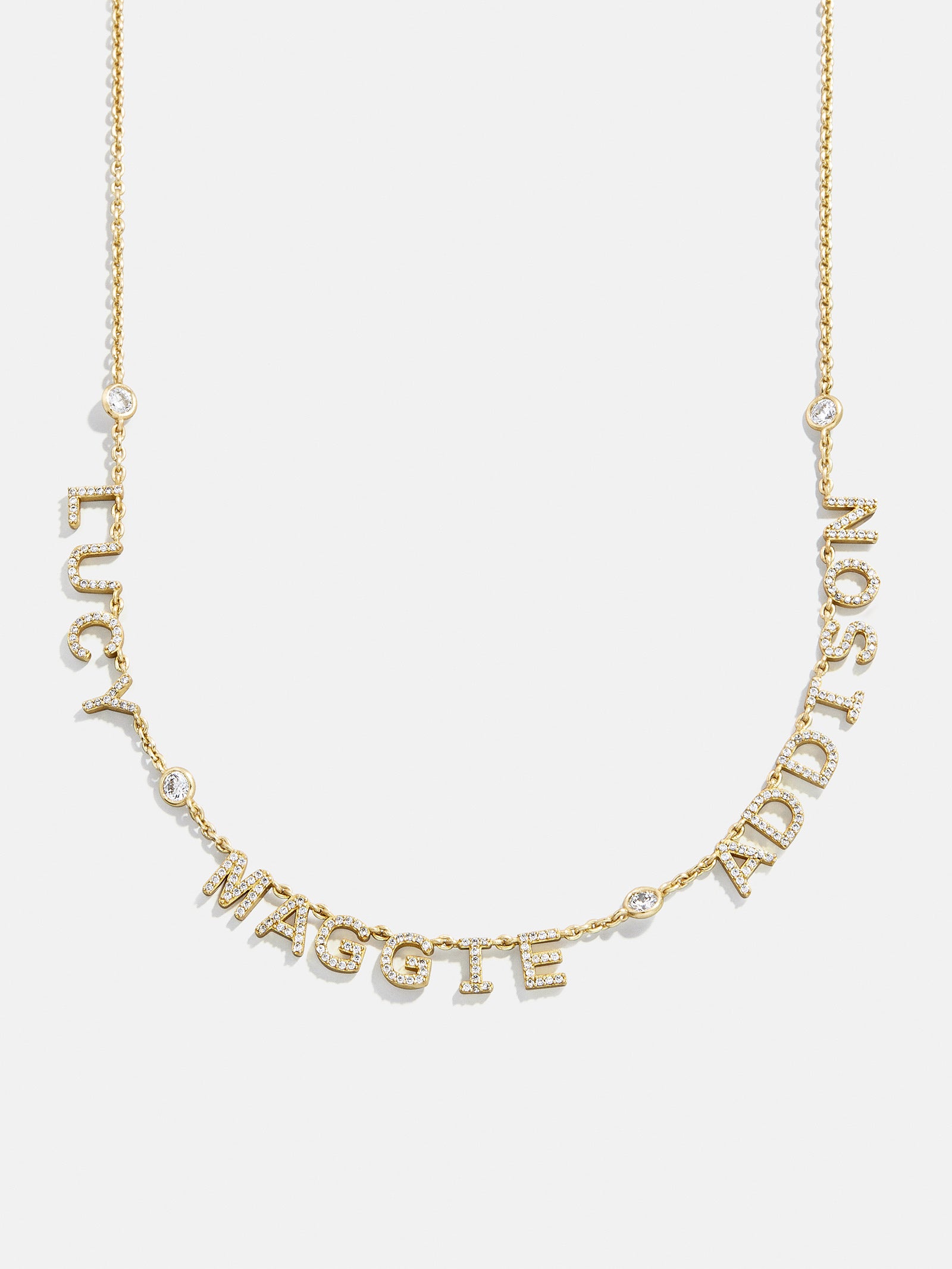 14K Gold Custom Multi Name Necklace - 3 Names-Blues Comming