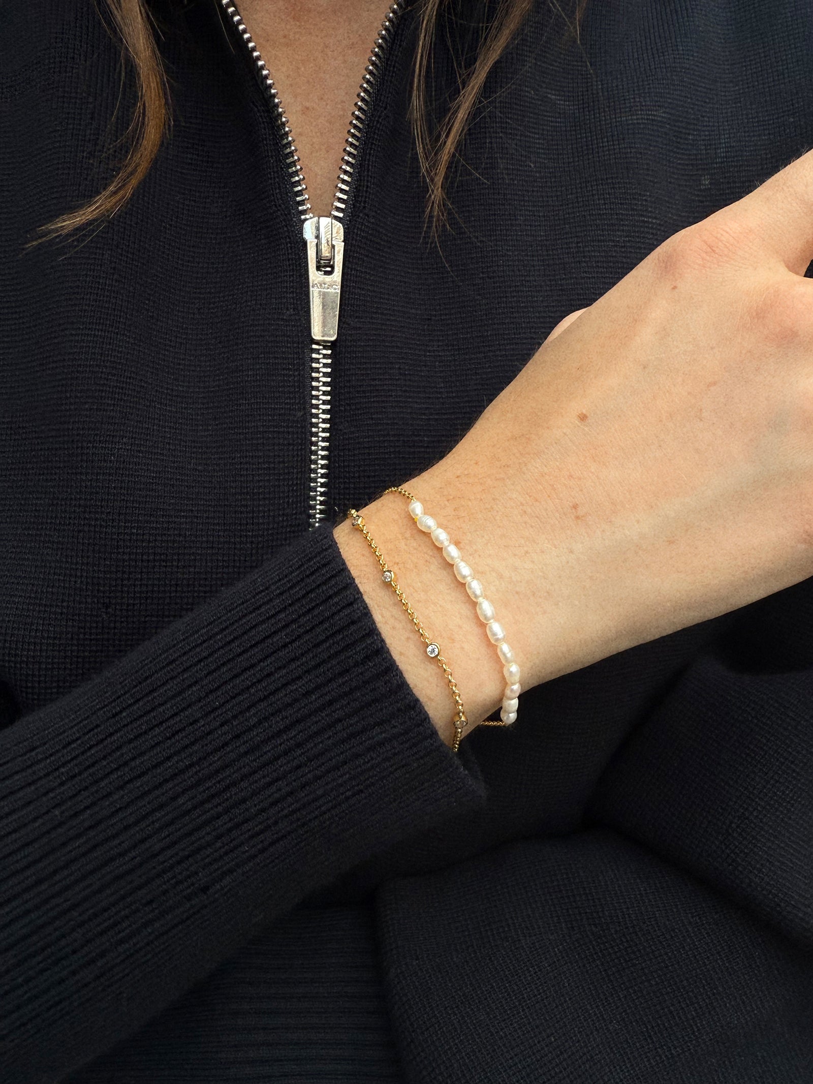 Barbra 18K Gold Pearl Bracelet - Gold/Pearl-Blues Comming