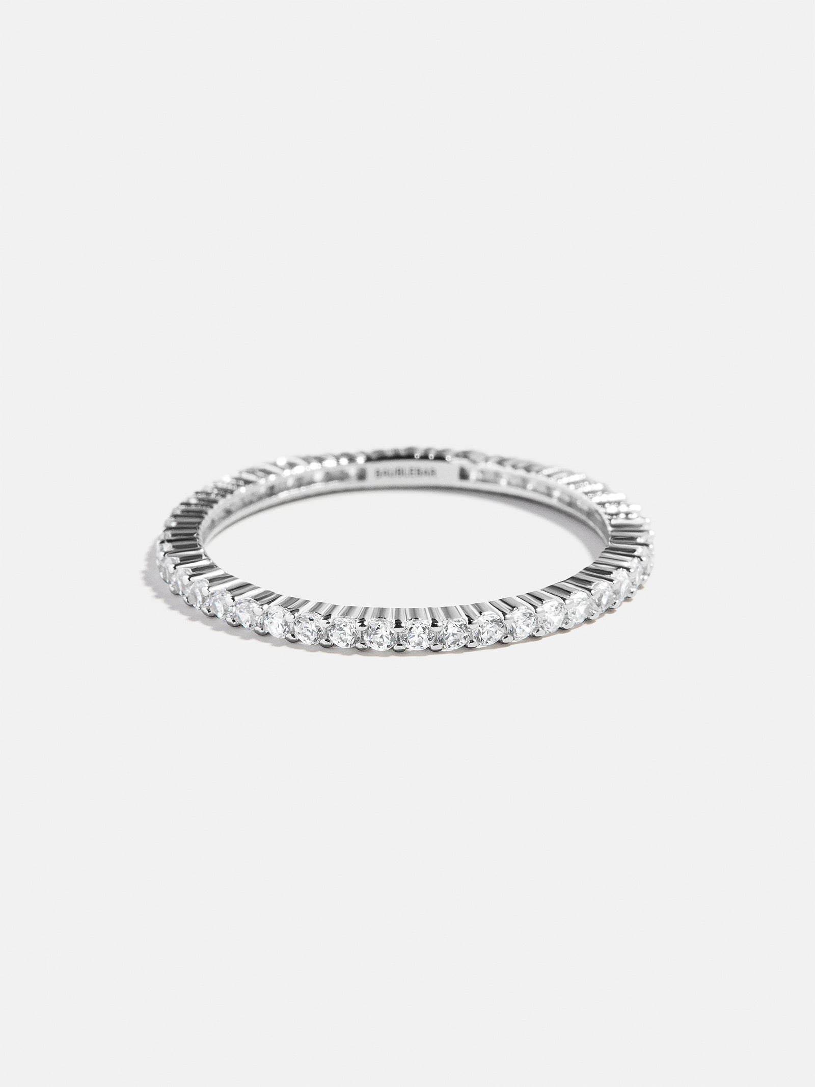 Diana Sterling Silver Eternity Ring - 2MM Stones-Blues Comming