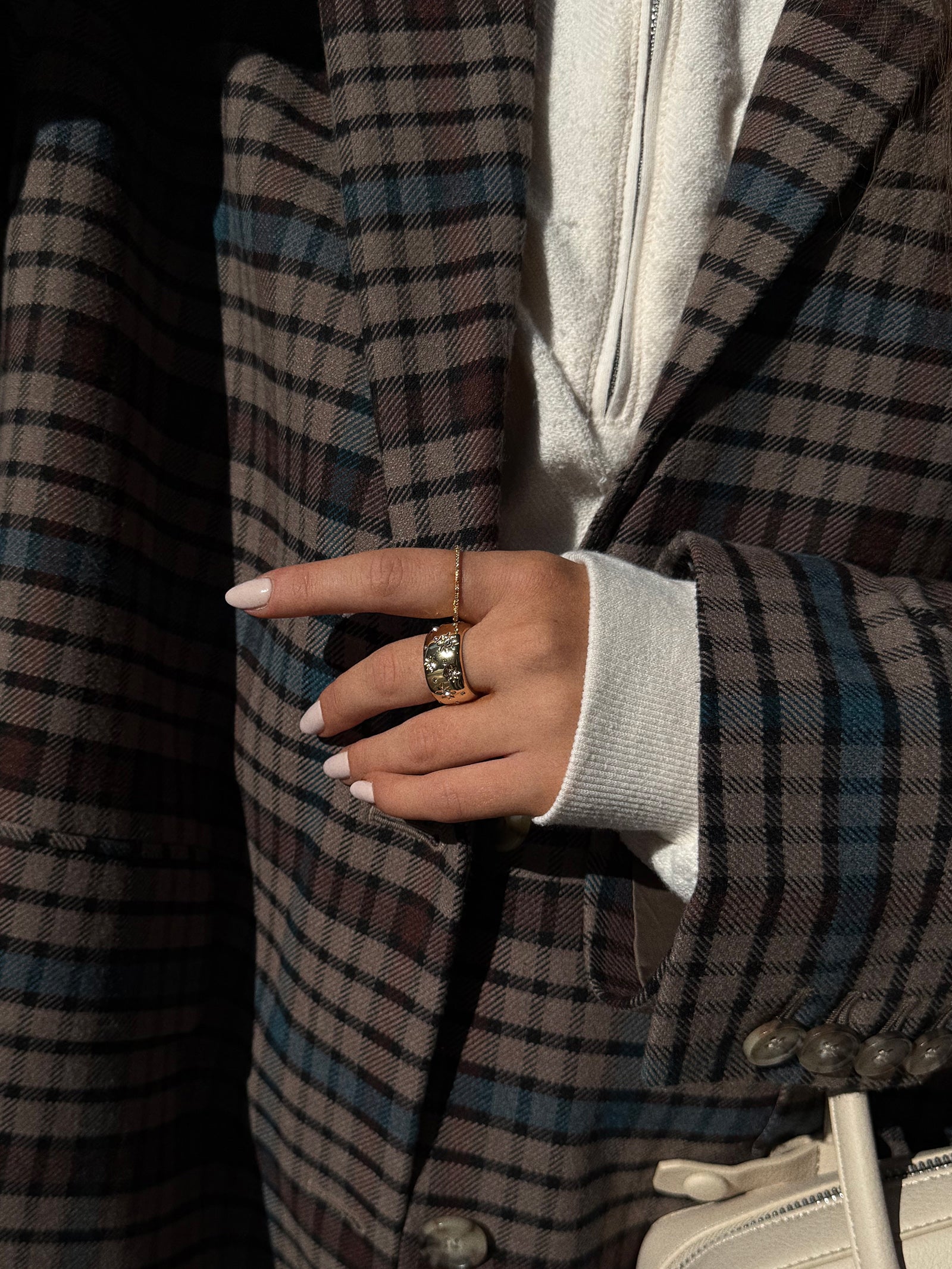 Lyra Celestial Bubble Ring - Gold/Pavé-Blues Comming