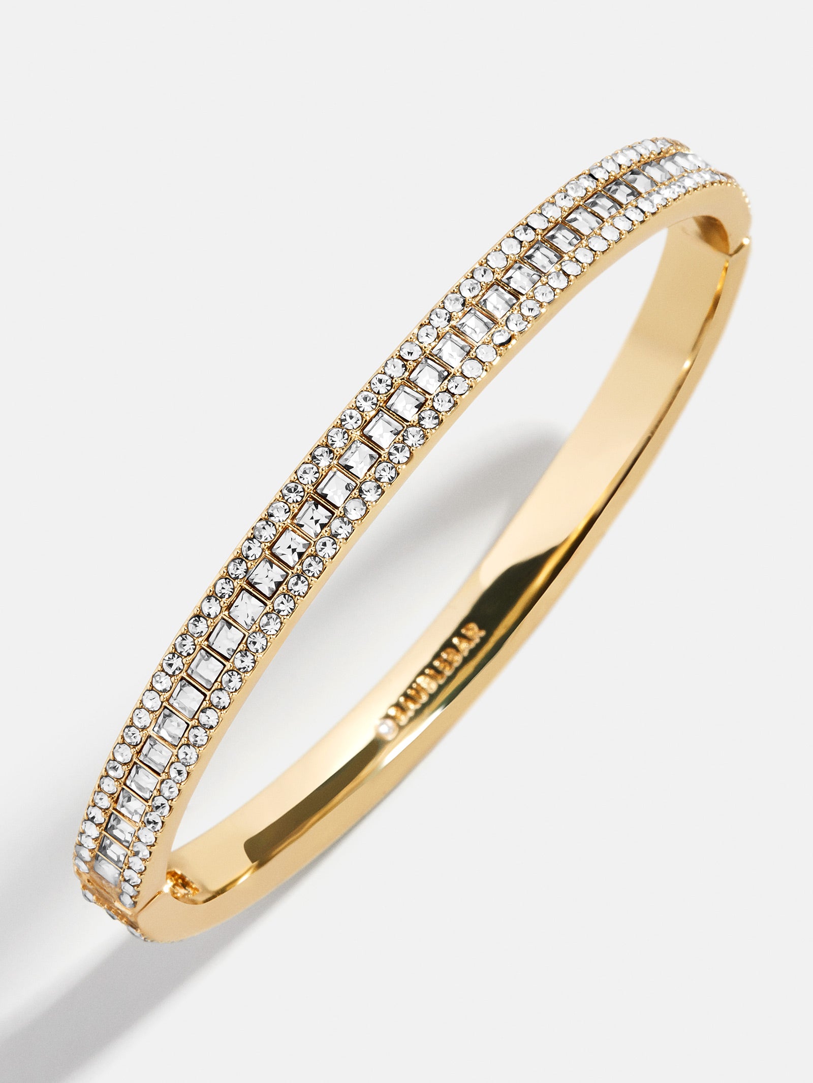 Helena Crystal Hinge Bangle - Gold/Pavé-Blues Comming