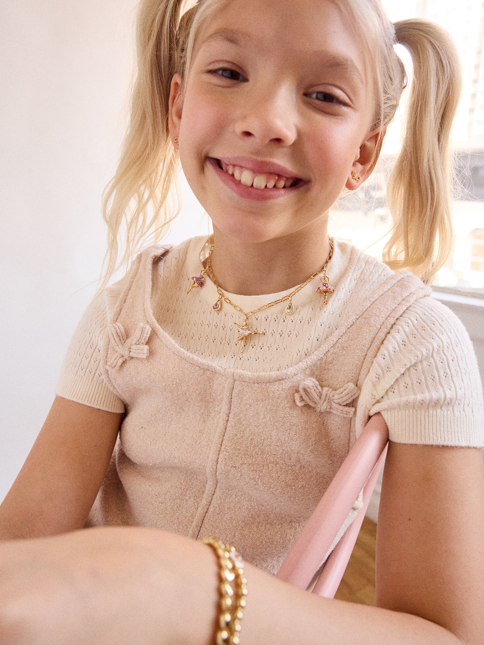 En Pointe Kids' Charm Necklace - Ballet-Blues Comming