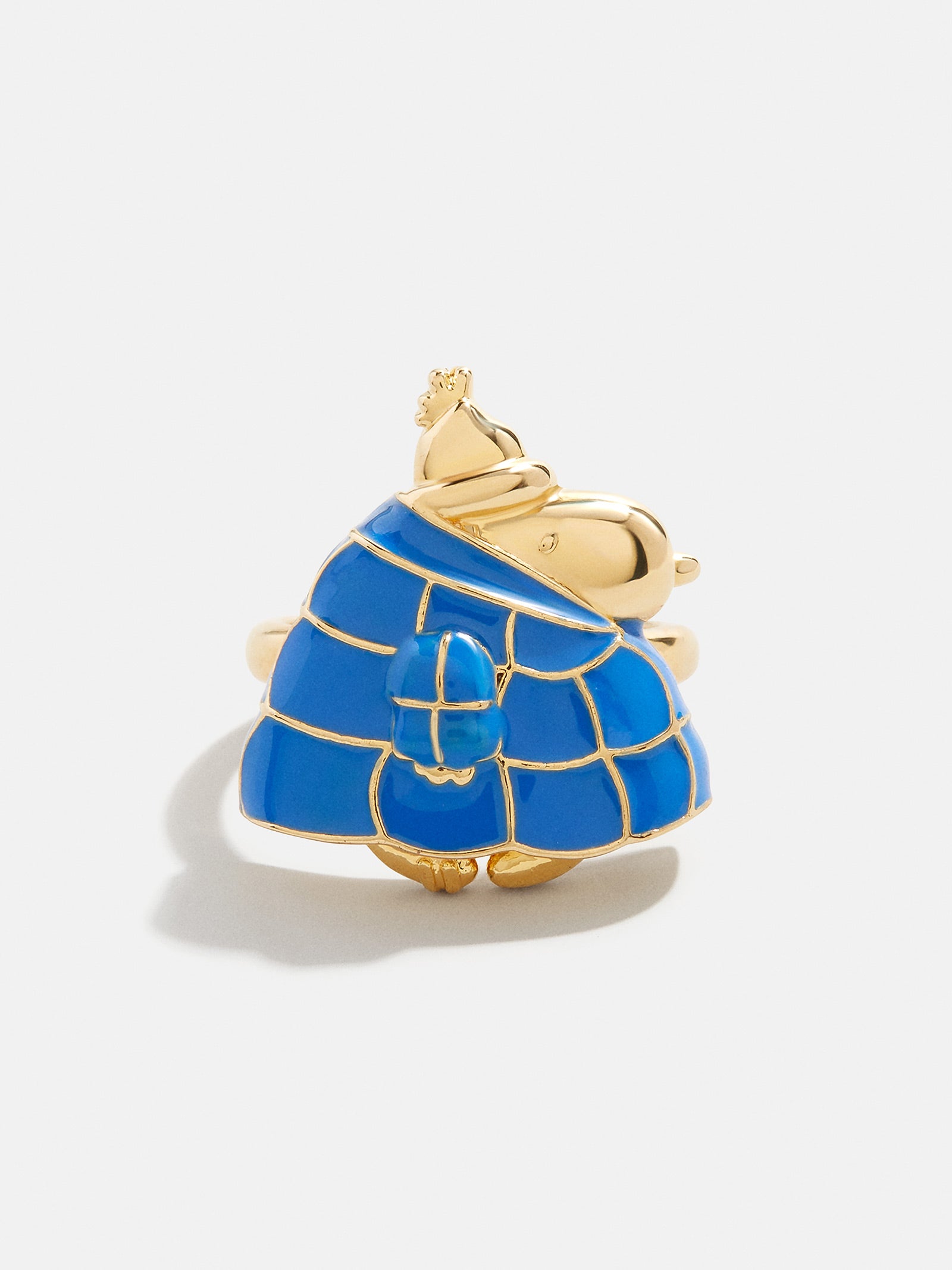 Peanuts Snoopy Puffer Jacket Ring - Gold/Blue-Blues Comming