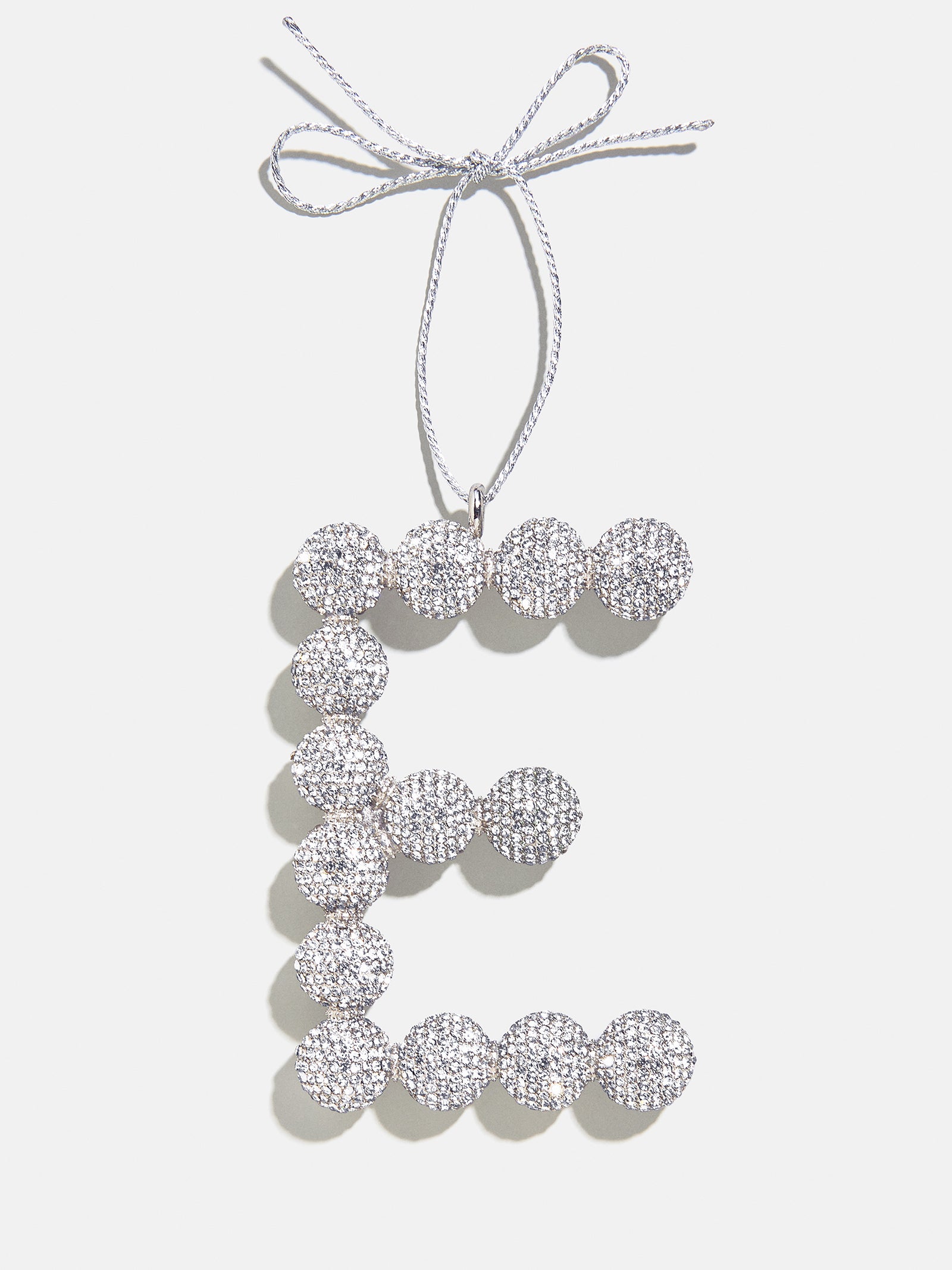 Merry Monogram Ornament - Silver/Pavé-Blues Comming