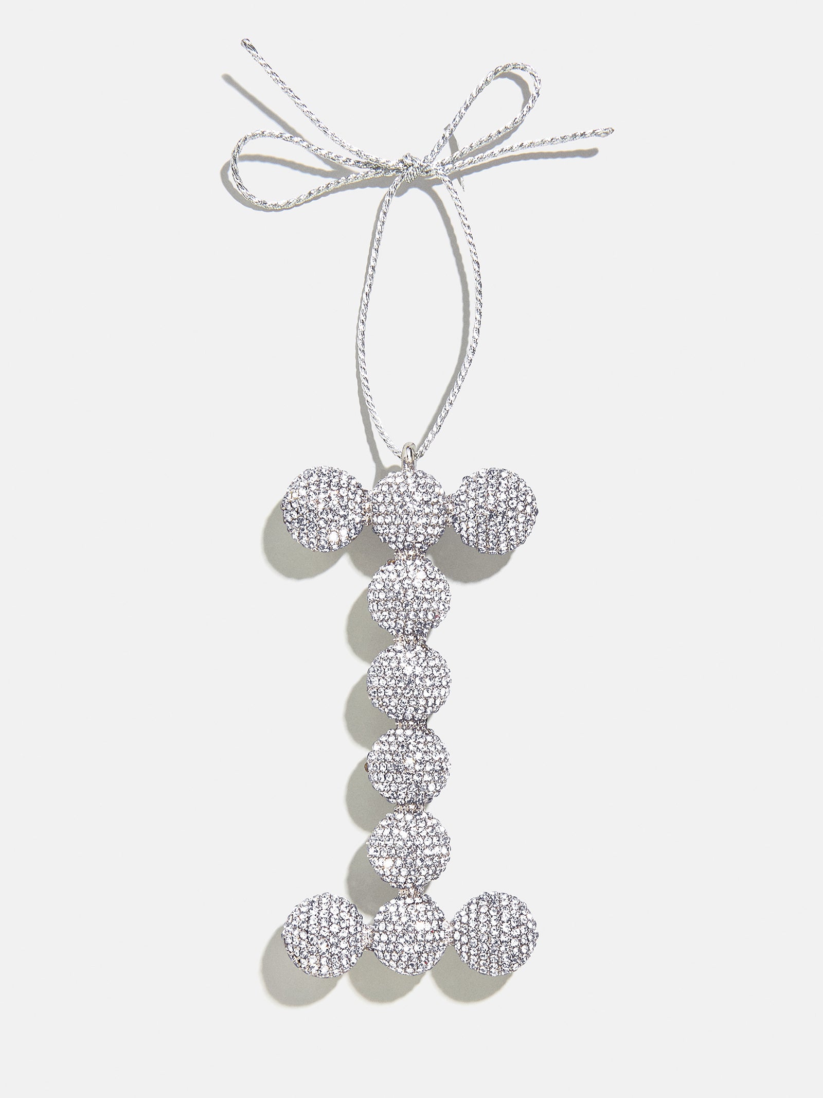 Merry Monogram Ornament - Silver/Pavé-Blues Comming