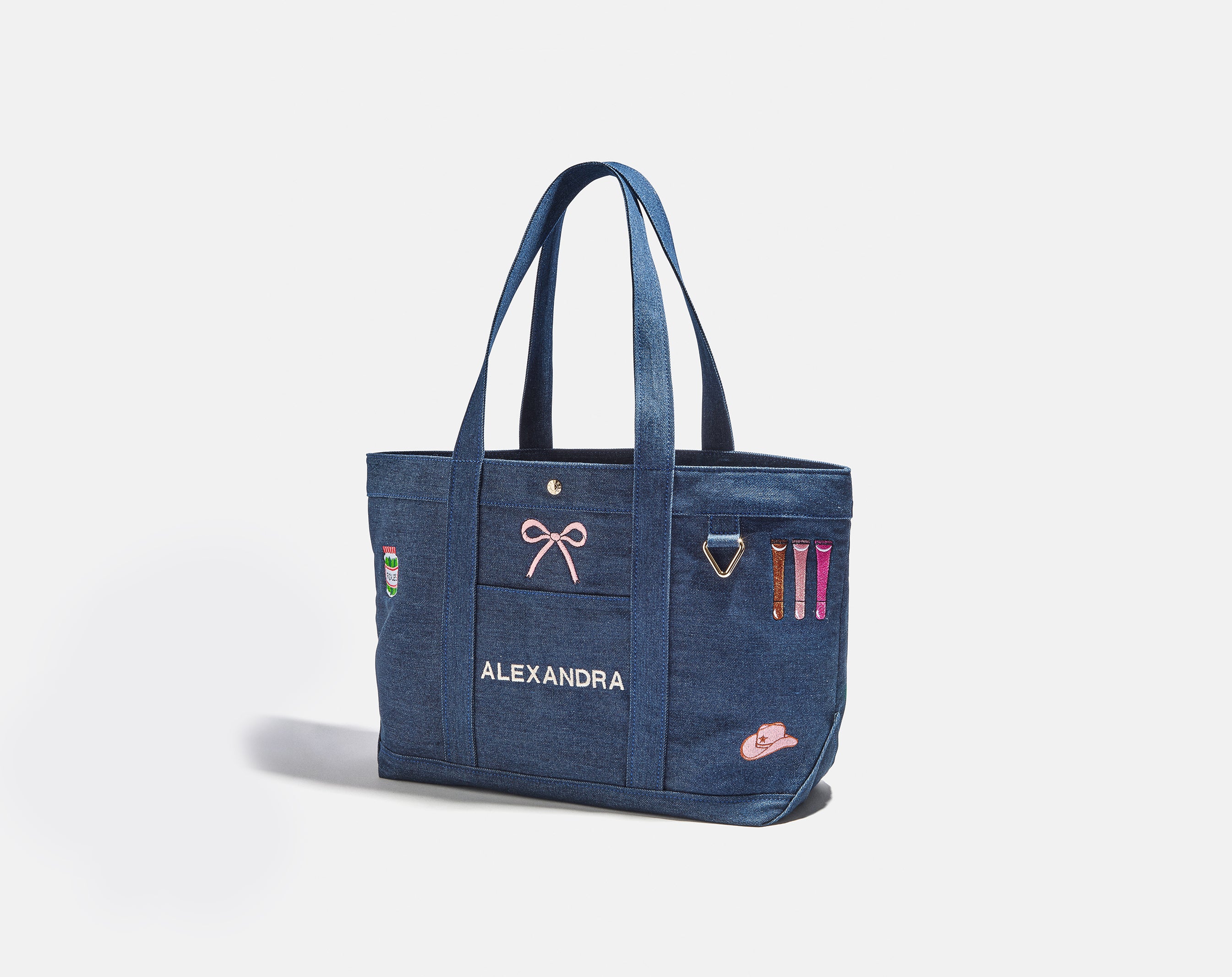 Medium Custom Icon Tote - Medium-Blues Comming