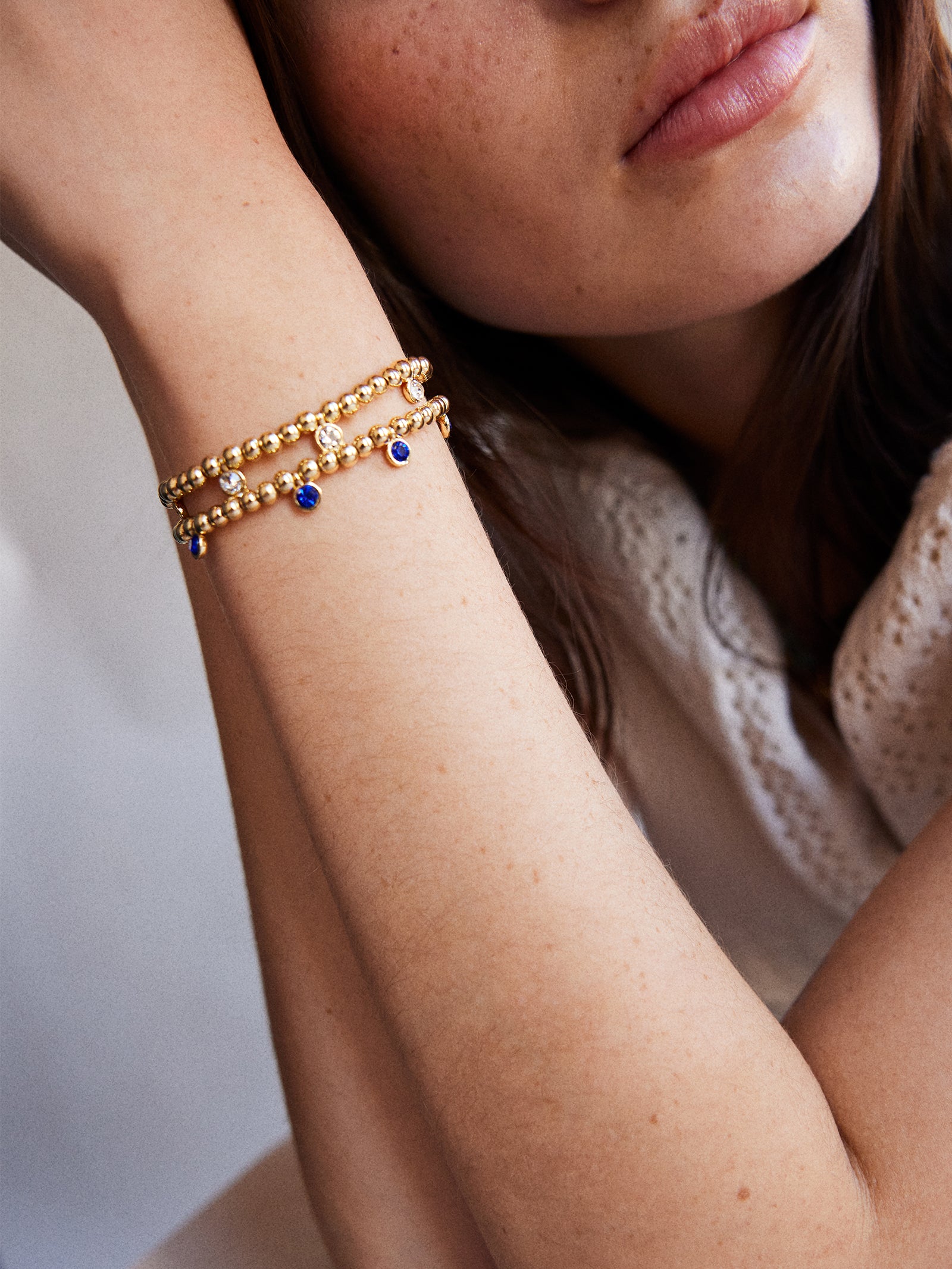 Birthstone Pisa Bracelet - Crystal-Blues Comming