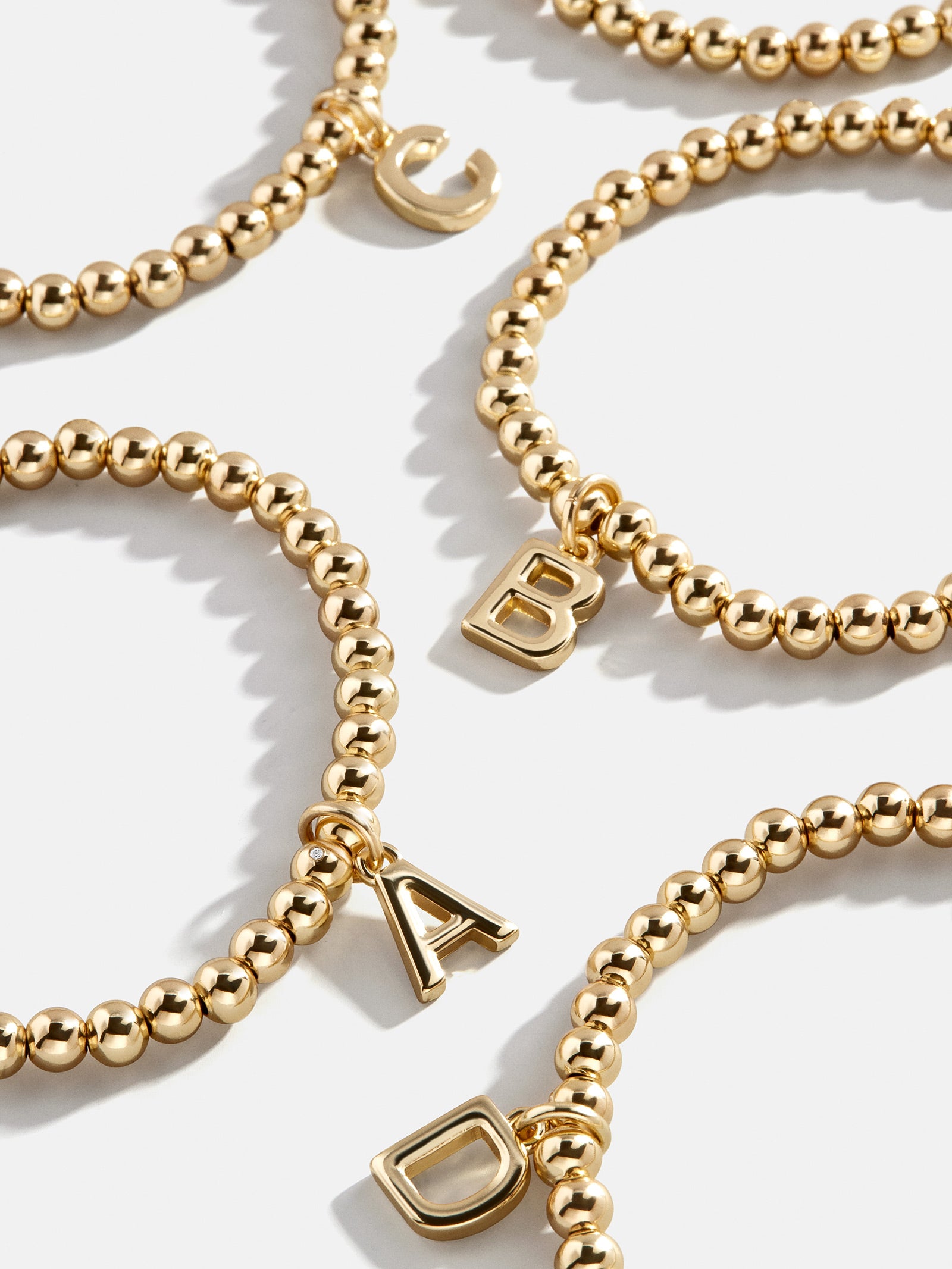 Dangle Charm Initial Pisa Bracelet - Gold-Blues Comming