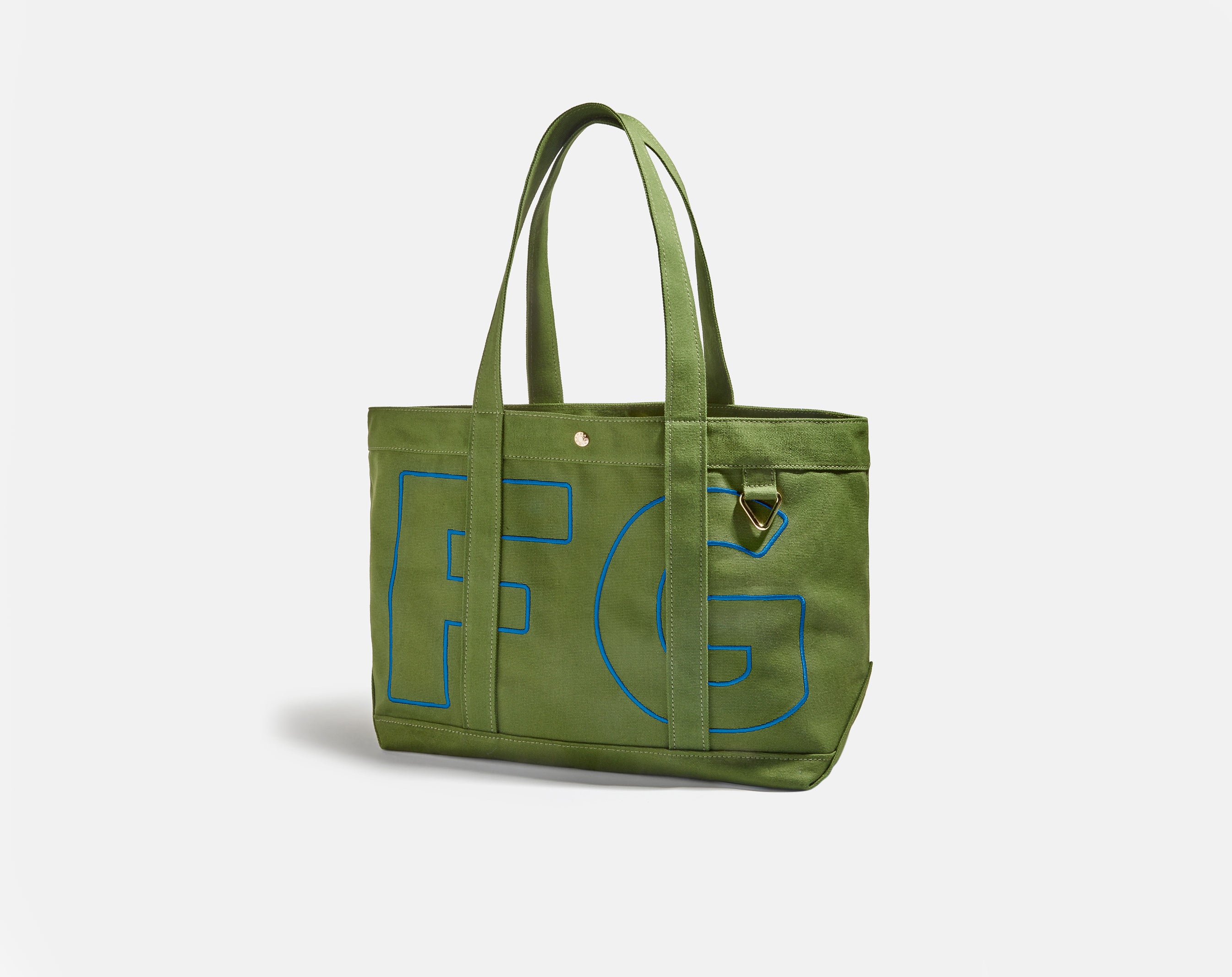Custom Alpha Tote - Olive Green-Blues Comming