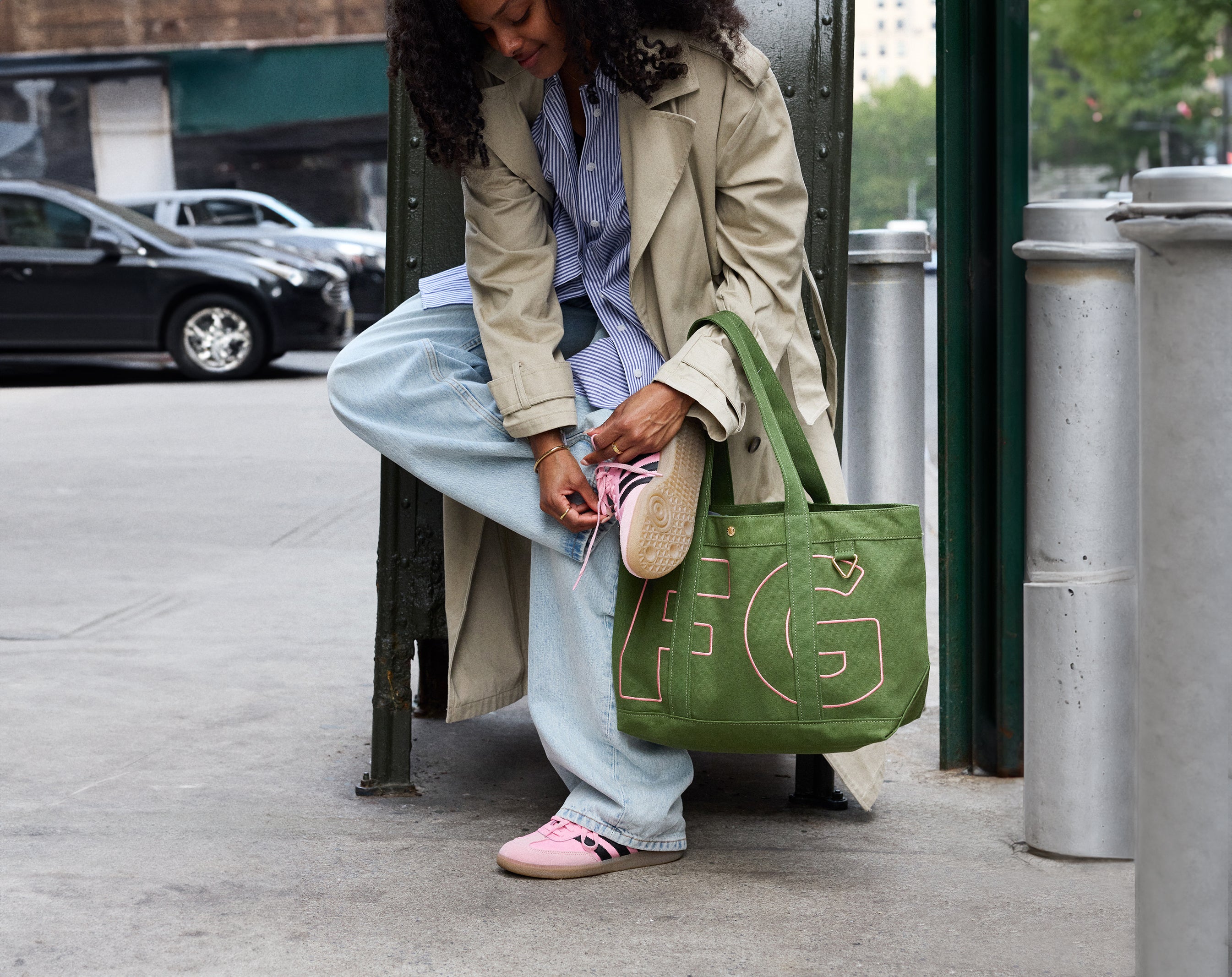 Custom Alpha Tote - Olive Green-Blues Comming