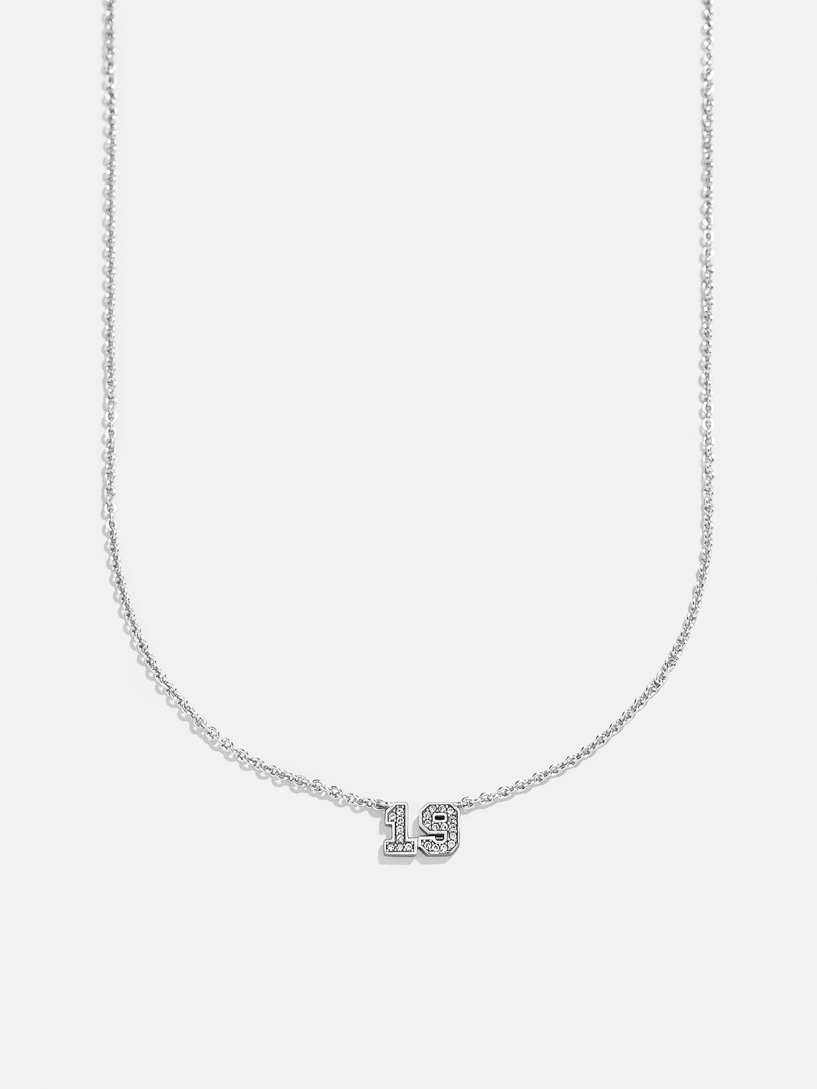 Varsity Number Custom Necklace - One Silver Station-Blues Comming