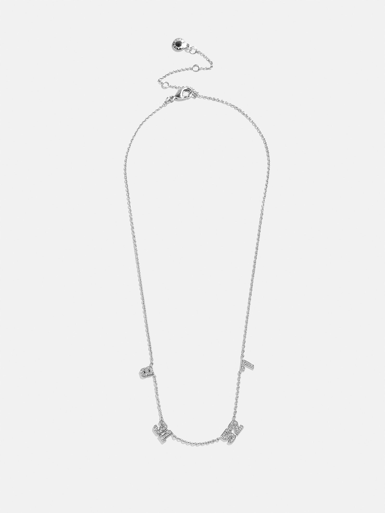 Varsity Number Custom Necklace - Four Silver Stations-Blues Comming