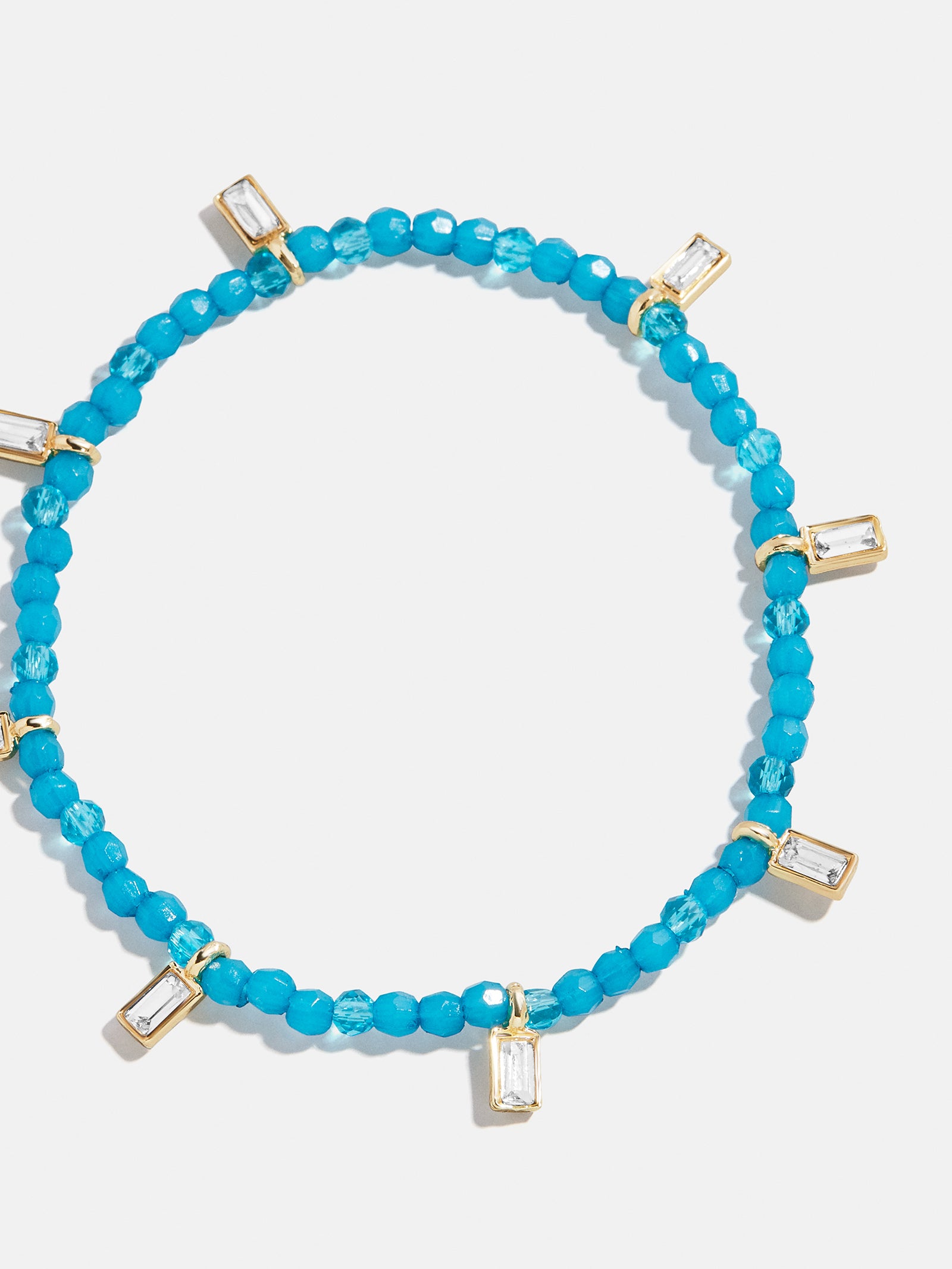 Crystal Beaded Bracelet - Aqua-Blues Comming
