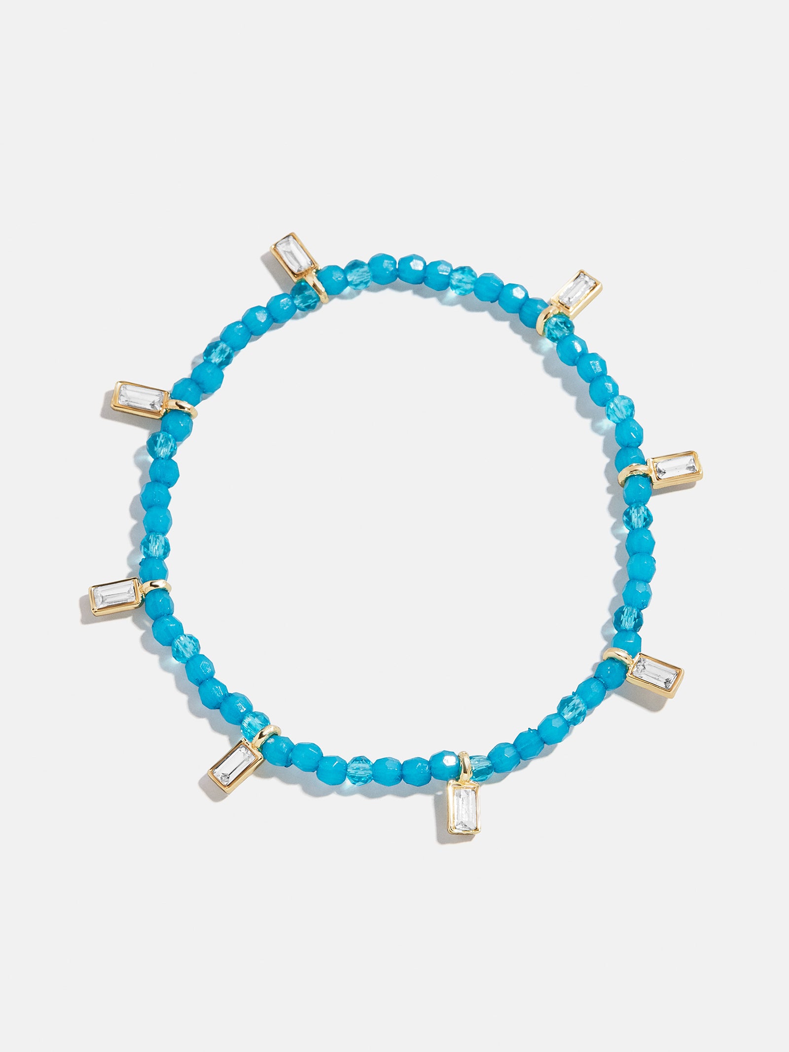 Crystal Beaded Bracelet - Aqua-Blues Comming