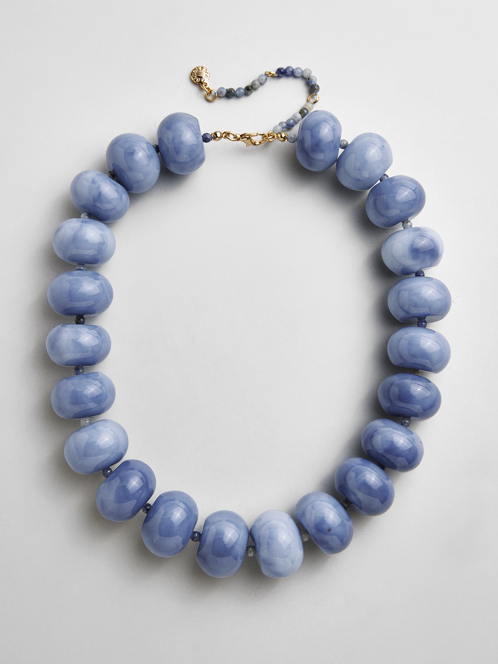Joan Semi-Precious Necklace - Blue Sodalite-Blues Comming