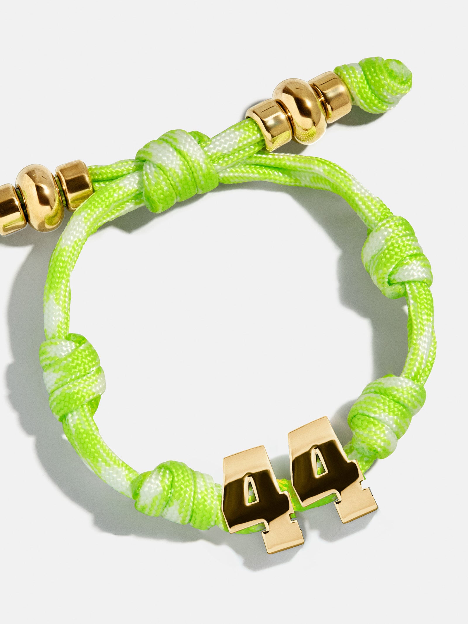 Knotty Varsity Number Custom Bracelet - Lime Green Double Digit-Blues Comming