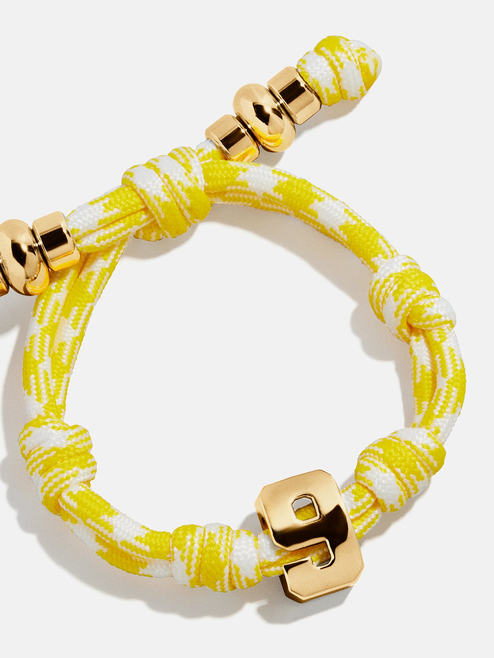 Knotty Varsity Number Custom Bracelet - Bright Yellow Single Digit-Blues Comming