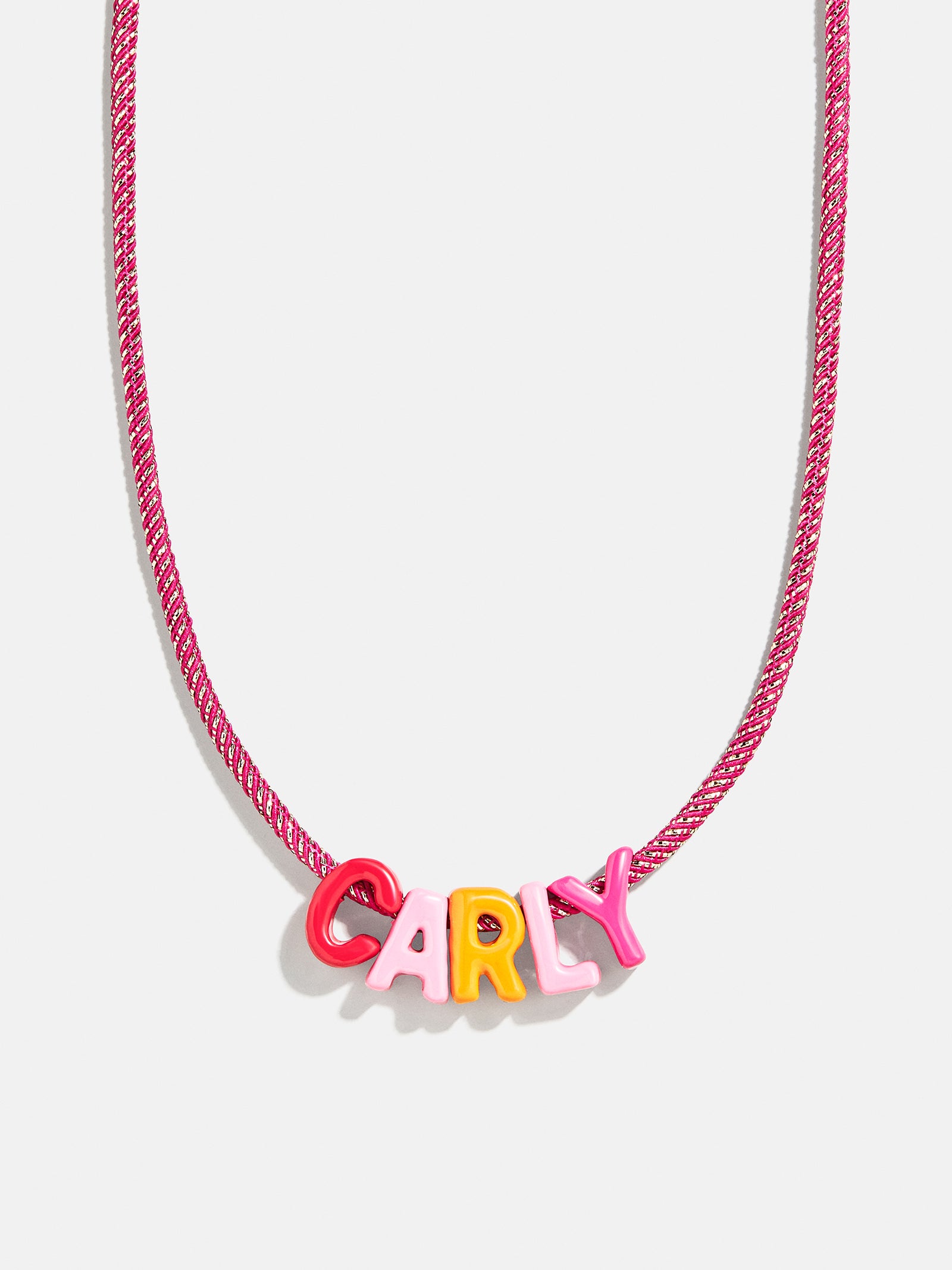 Name Drop Waterproof Kids' Custom Necklace - Pink-Blues Comming