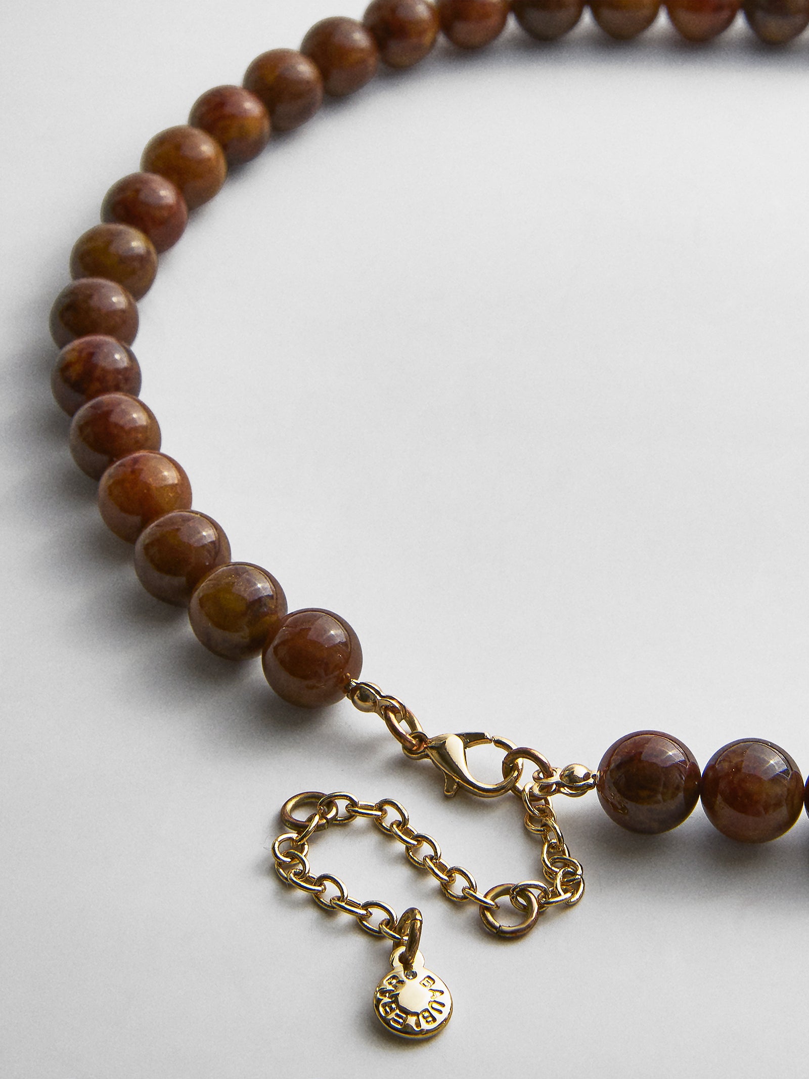 Janette Beaded Ring Necklace - Tiger's Eye-Blues Comming