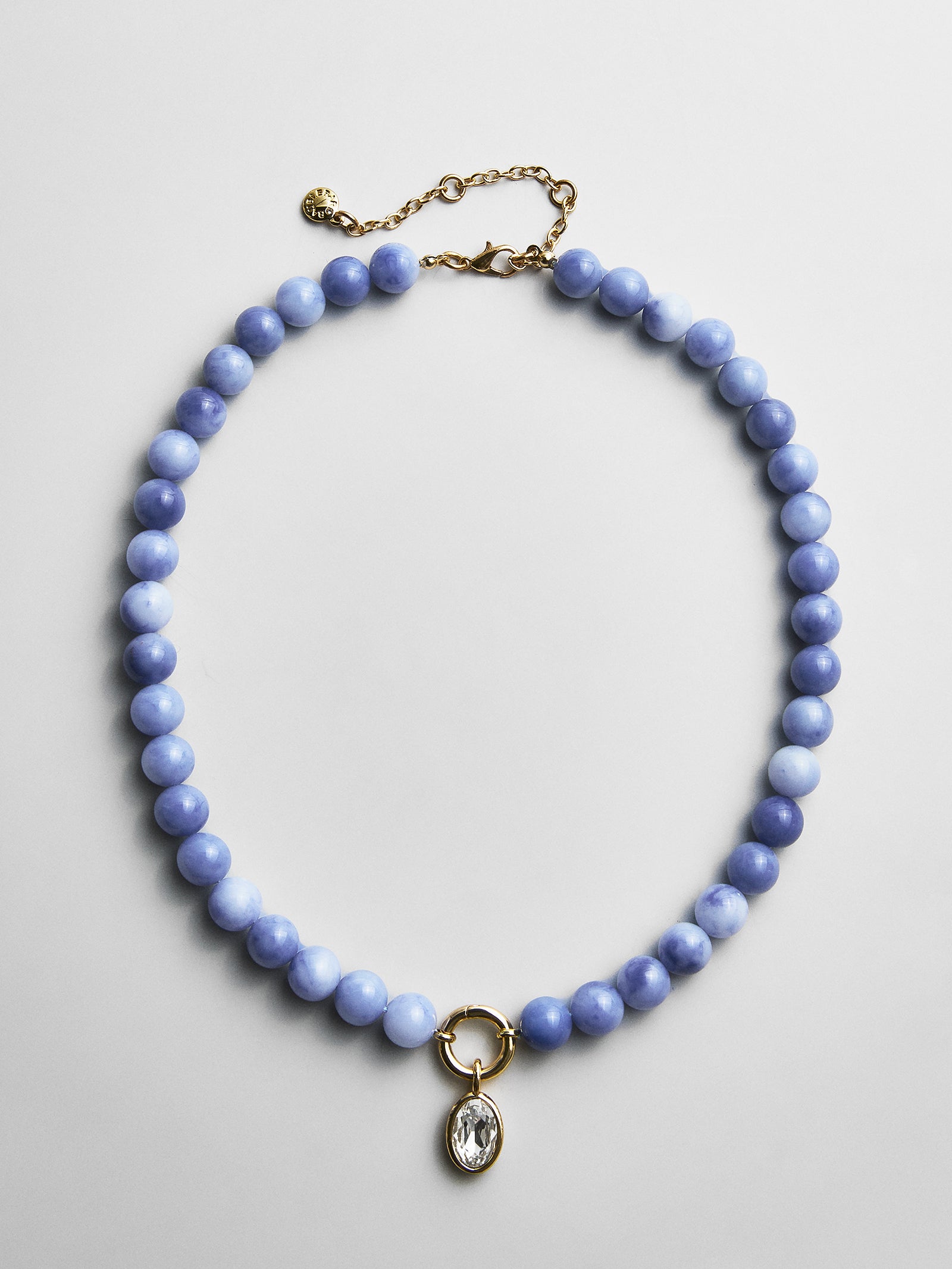 Janette Beaded Ring Necklace - Sodalite-Blues Comming