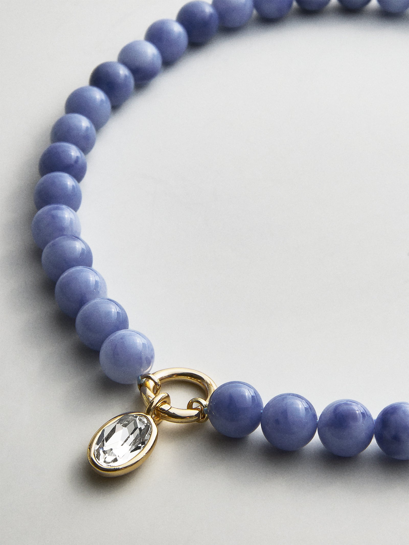 Janette Beaded Ring Necklace - Sodalite-Blues Comming