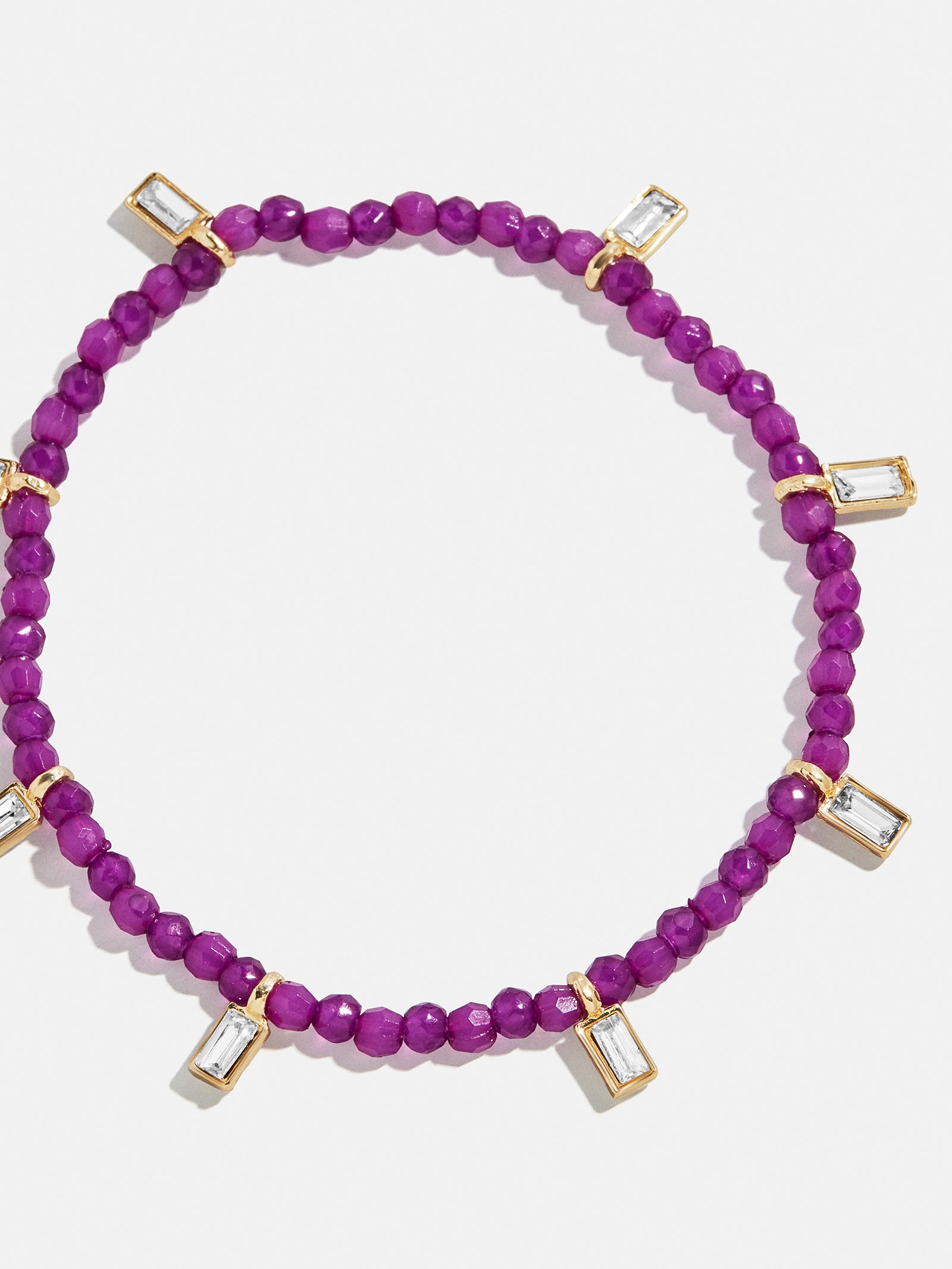 Crystal Beaded Bracelet - Plum-Blues Comming