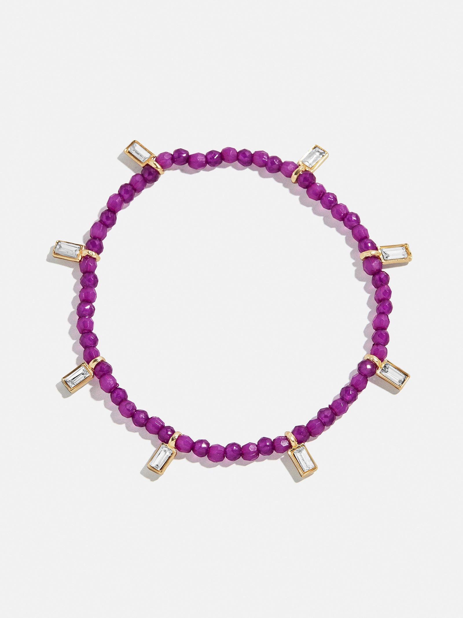 Crystal Beaded Bracelet - Plum-Blues Comming