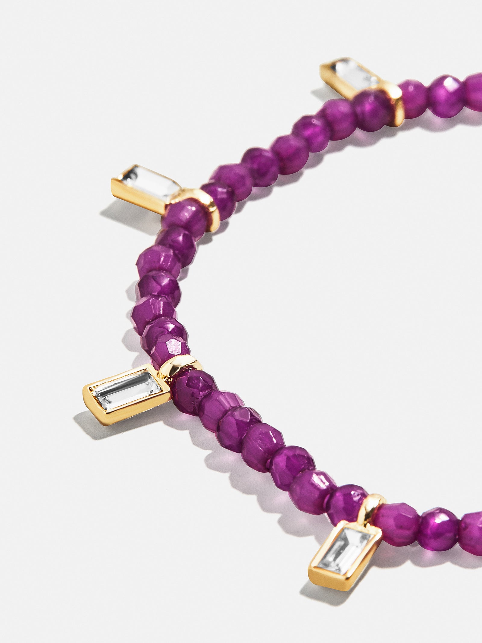 Crystal Beaded Bracelet - Plum-Blues Comming