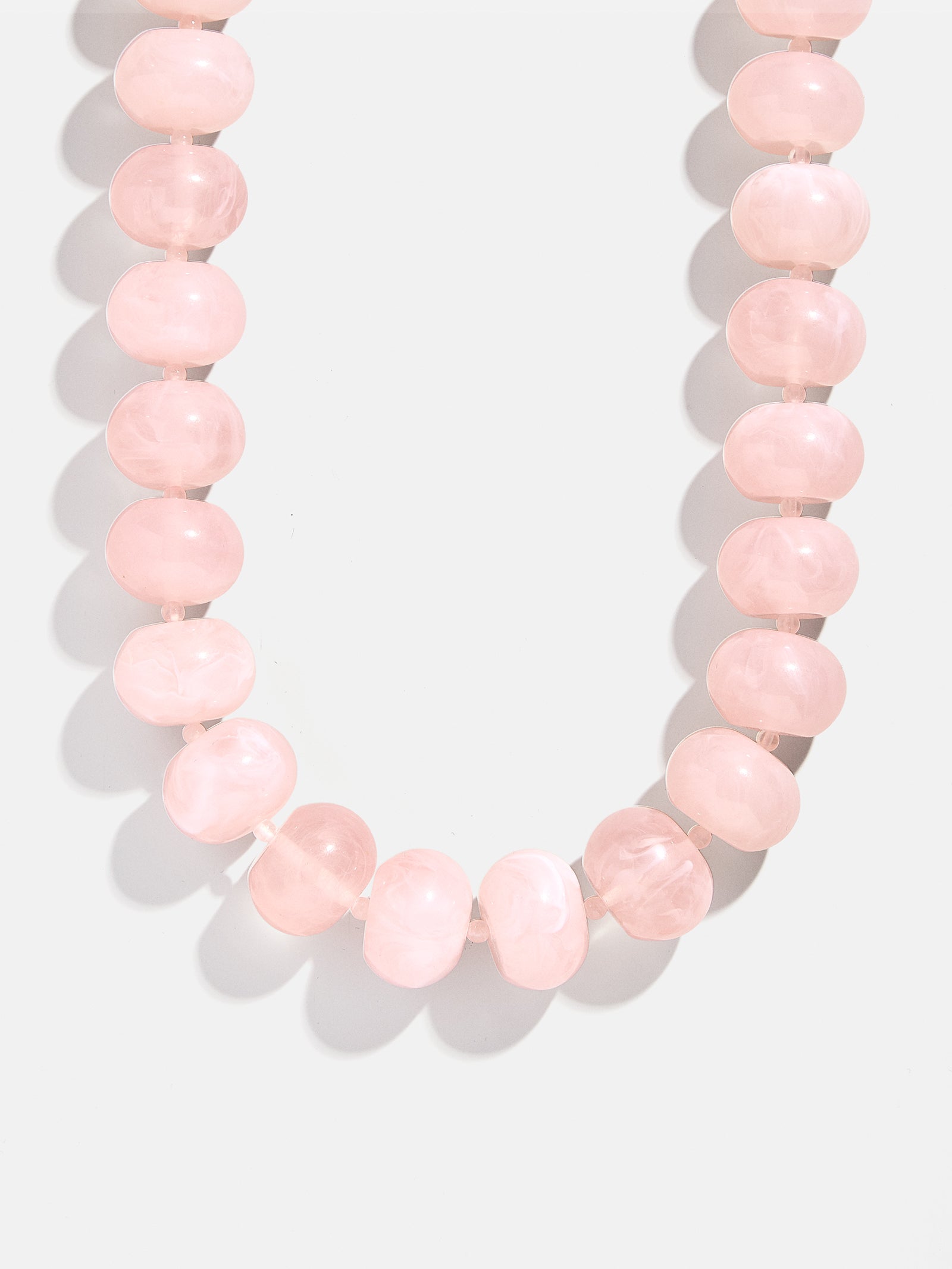 Joan Semi-Precious Necklace - Rose Quartz-Blues Comming