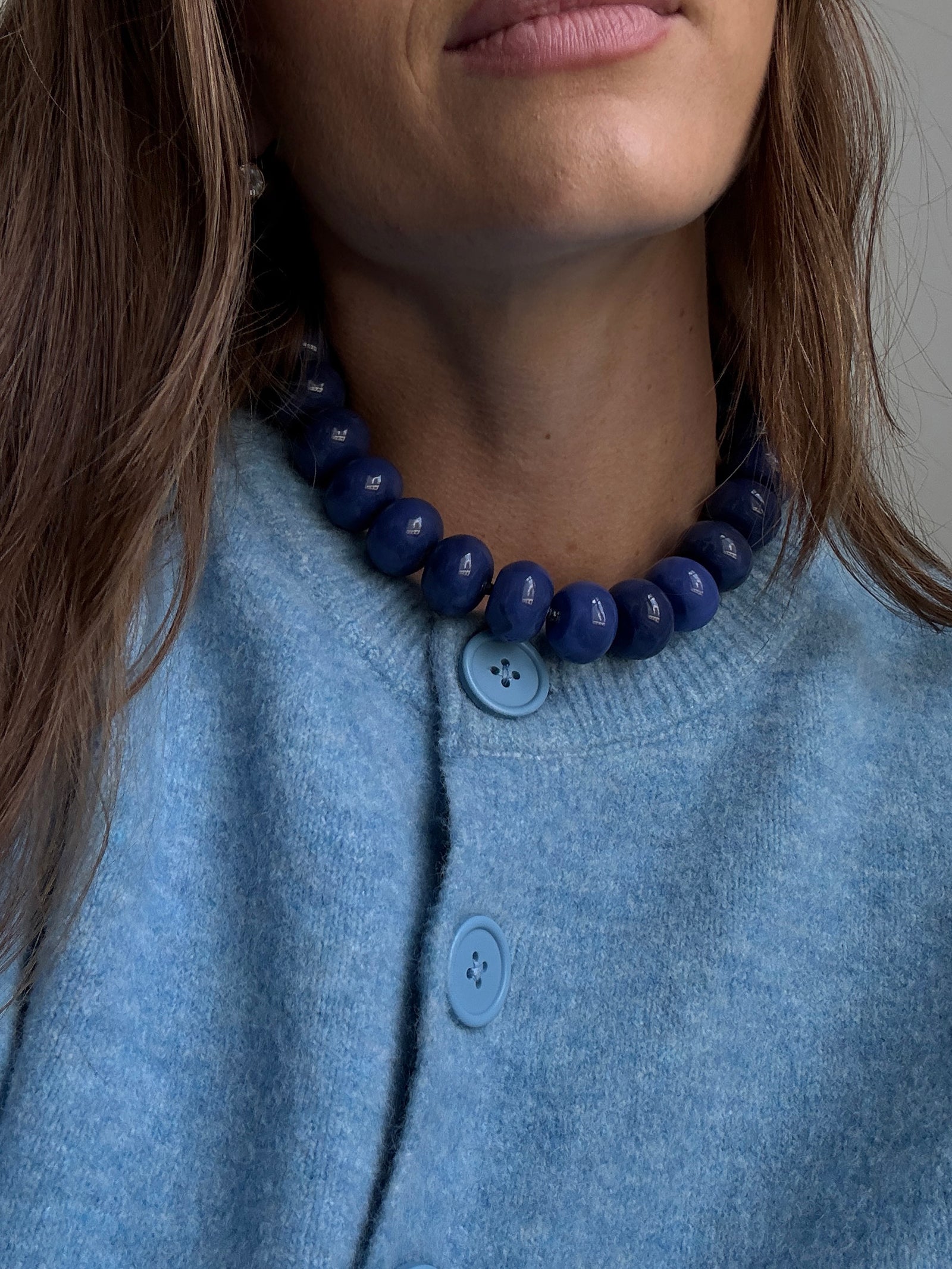 Joan Semi-Precious Necklace - Lapis-Blues Comming
