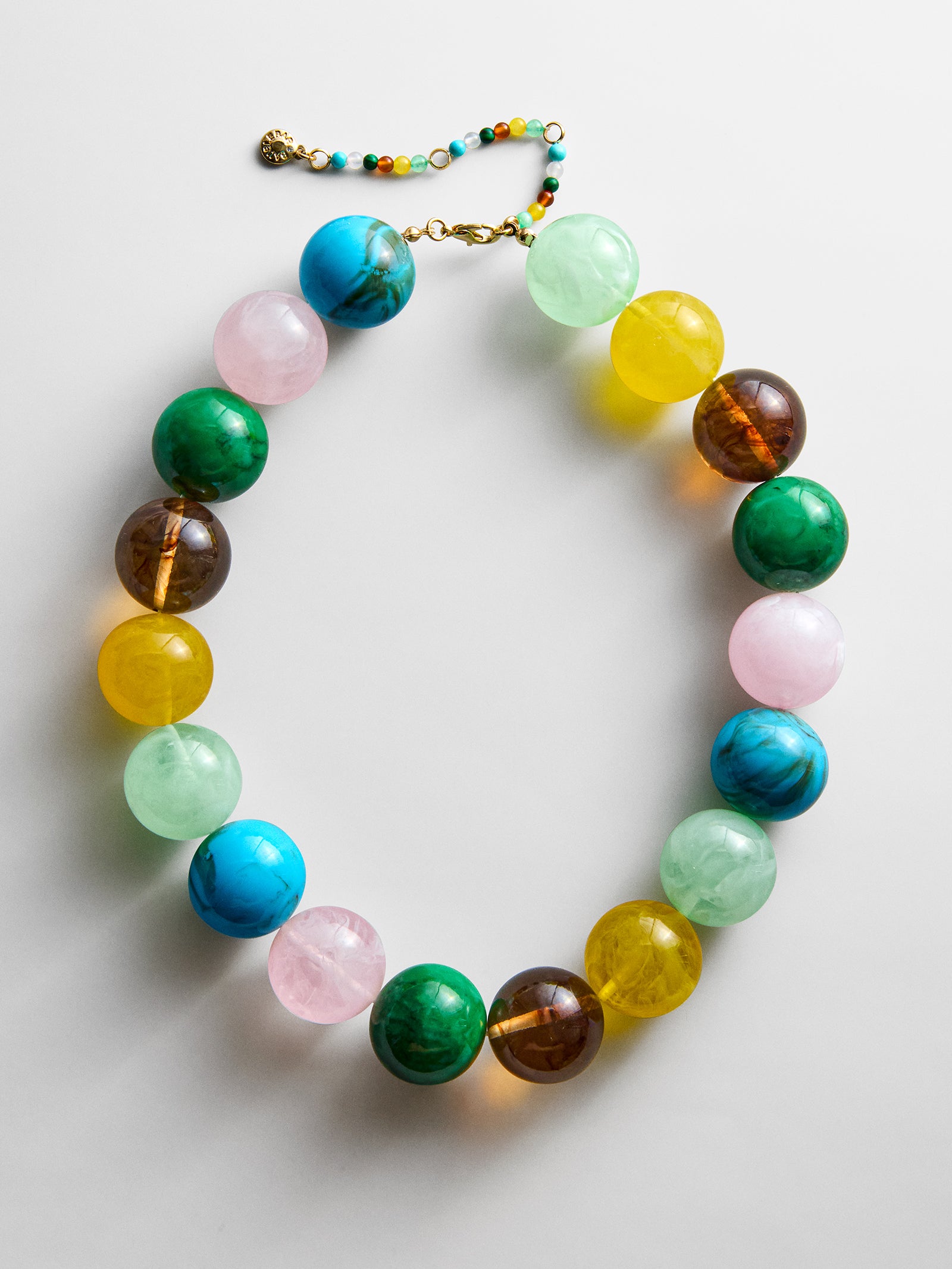 Jane Beaded Necklace - Multi-Blues Comming