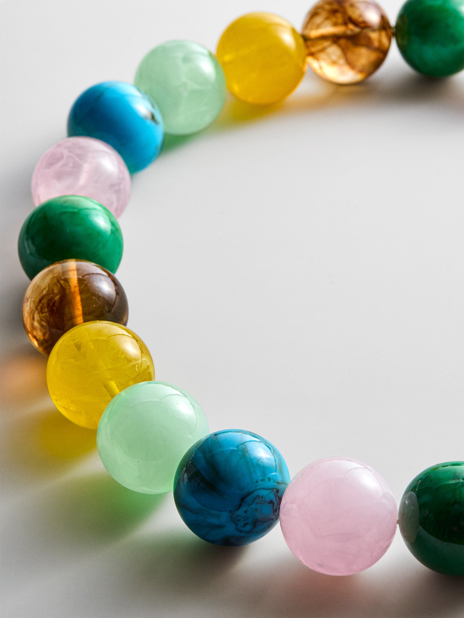 Jane Beaded Necklace - Multi-Blues Comming