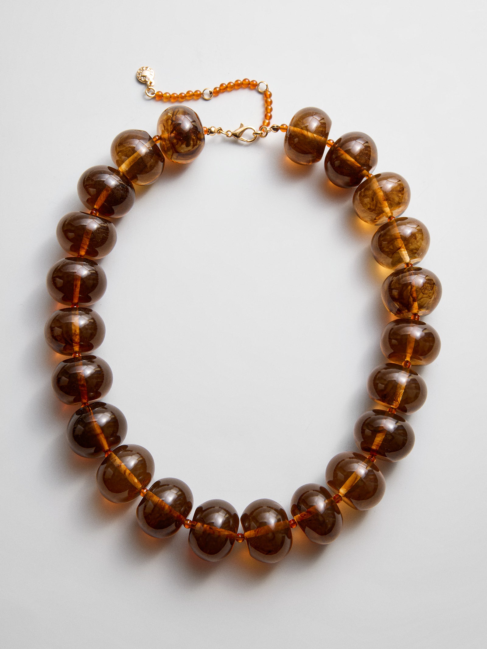 Joan Semi-Precious Necklace - Smoky Quartz-Blues Comming
