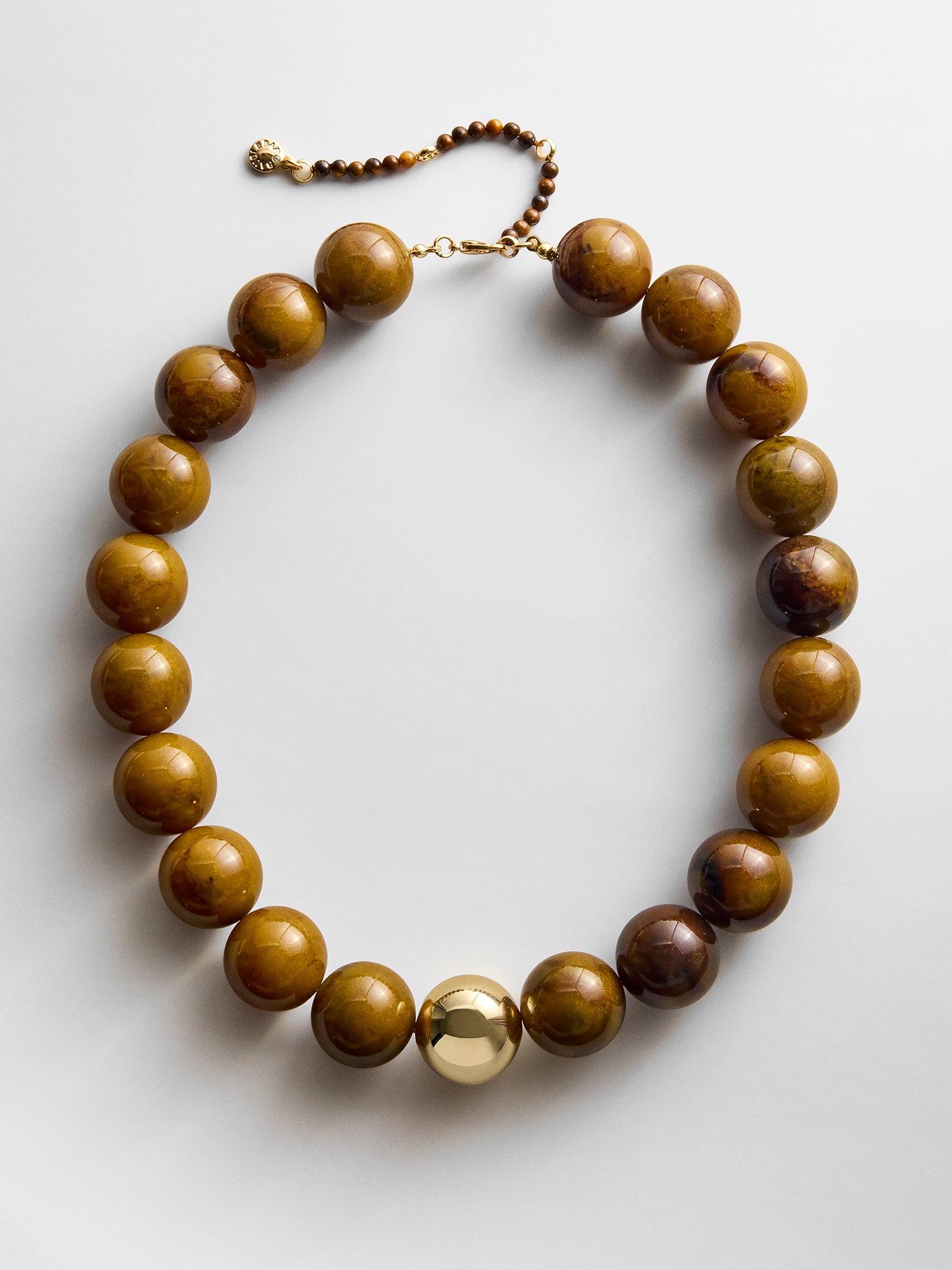 Jane Beaded Necklace - Tiger's Eye-Blues Comming