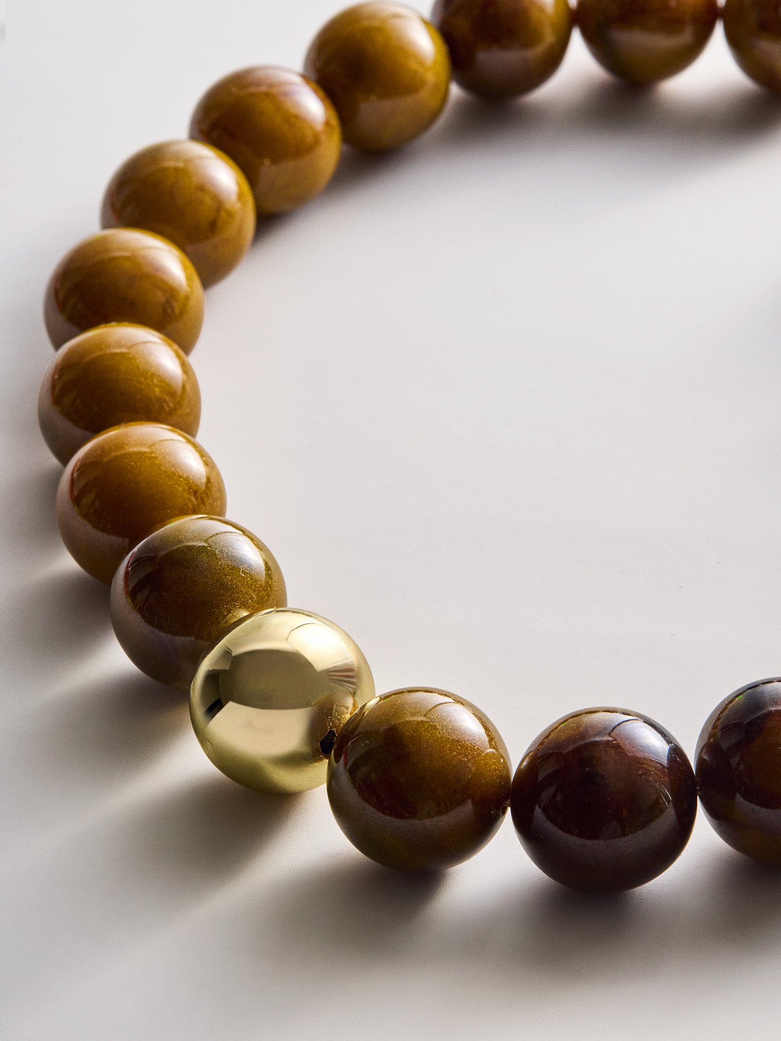 Jane Beaded Necklace - Tiger's Eye-Blues Comming