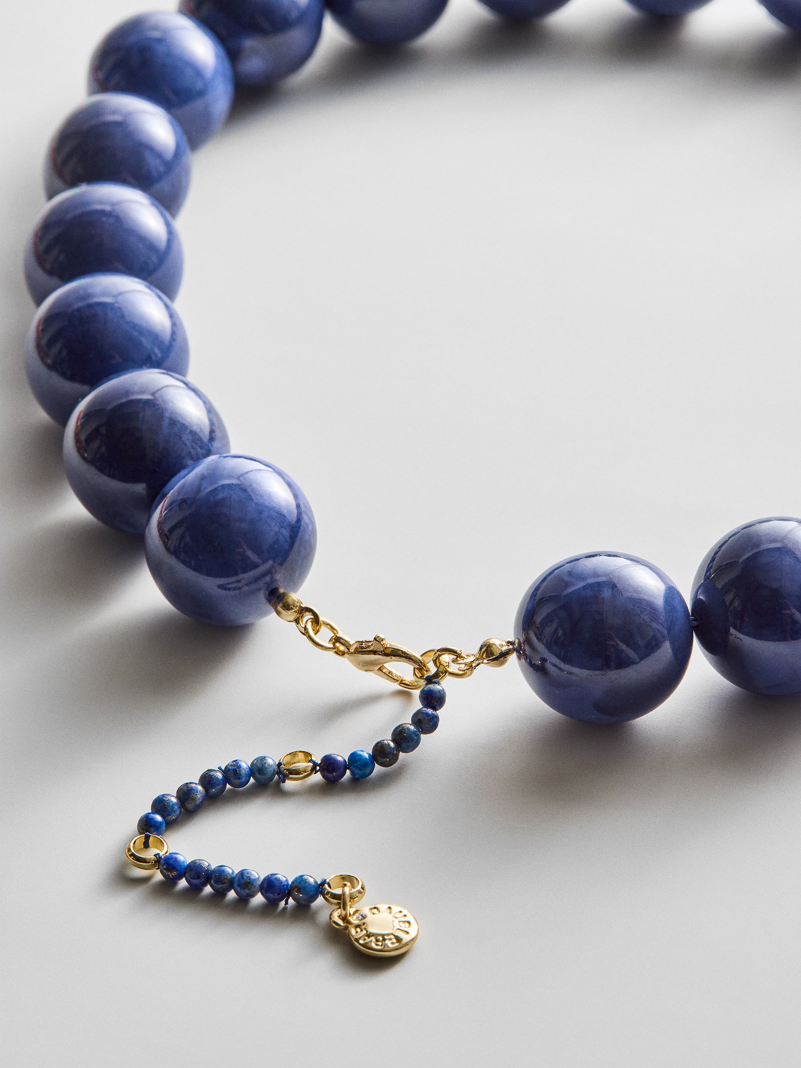 Jane Beaded Necklace - Lapis-Blues Comming