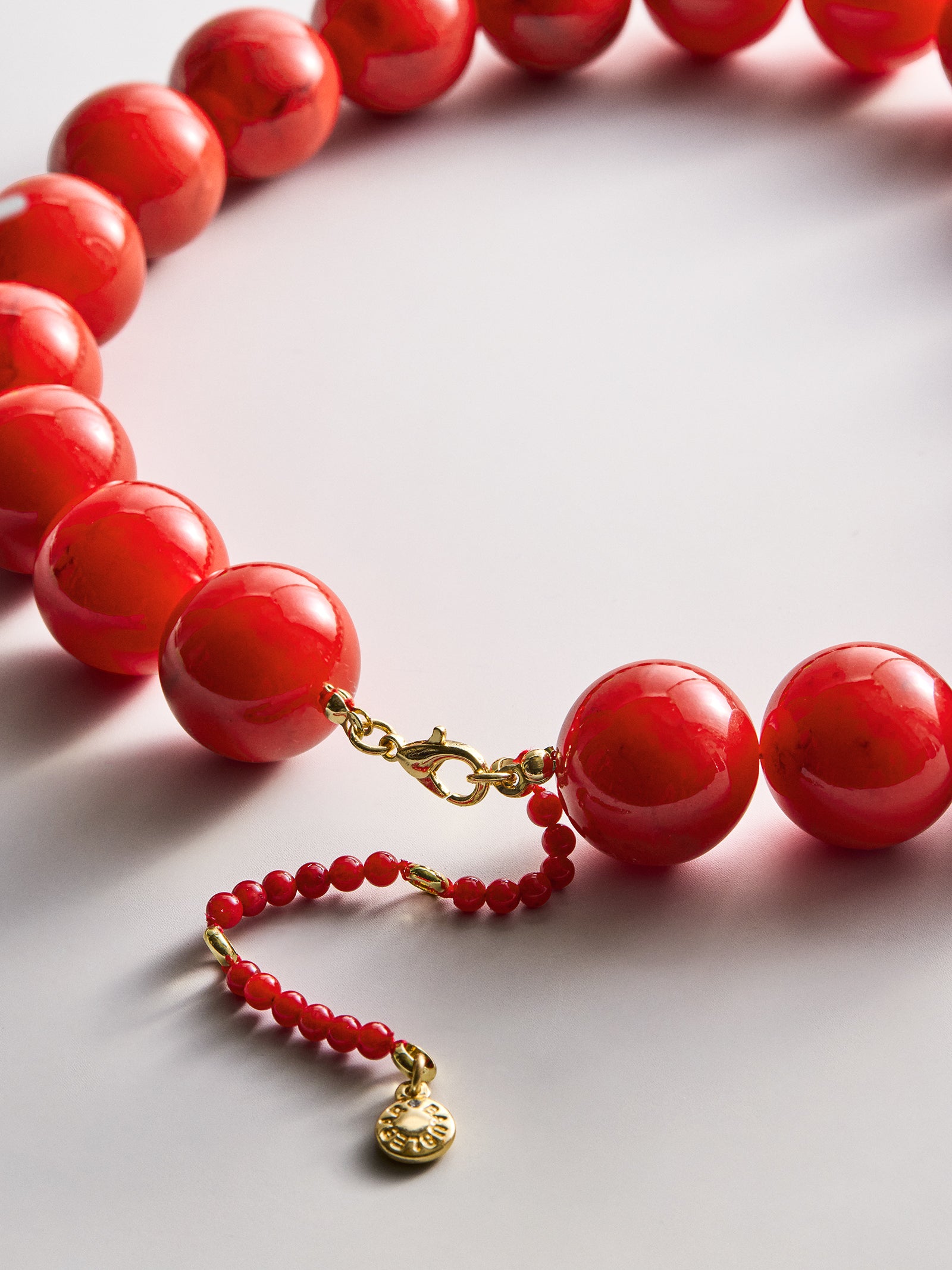 Jane Beaded Necklace - Red Jasper-Blues Comming