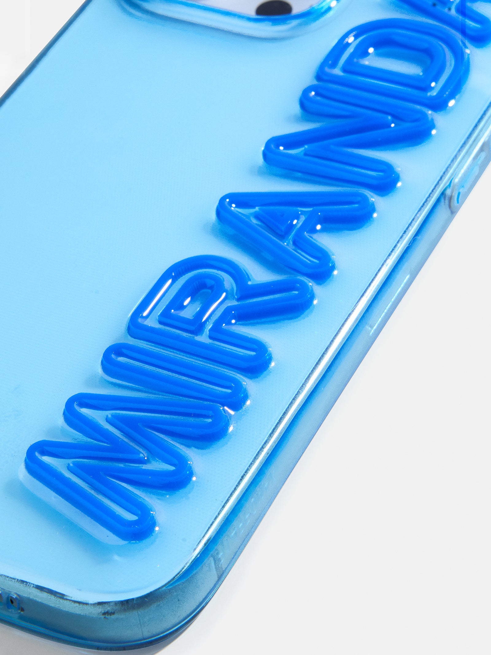 Fine Line Custom iPhone Case - Transparent Blue/Cobalt Blue-Blues Comming