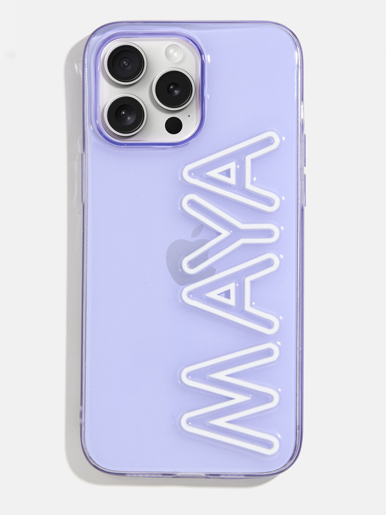 Fine Line Custom iPhone Case - Transparent Purple/White-Blues Comming